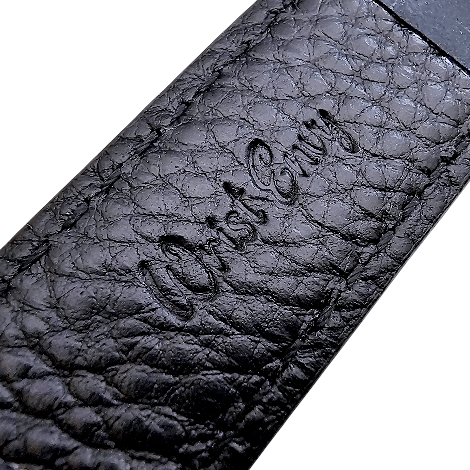 Leather Bund Watch Strap Handmade 20mm 22mm Navy Blue - Wrist Envy