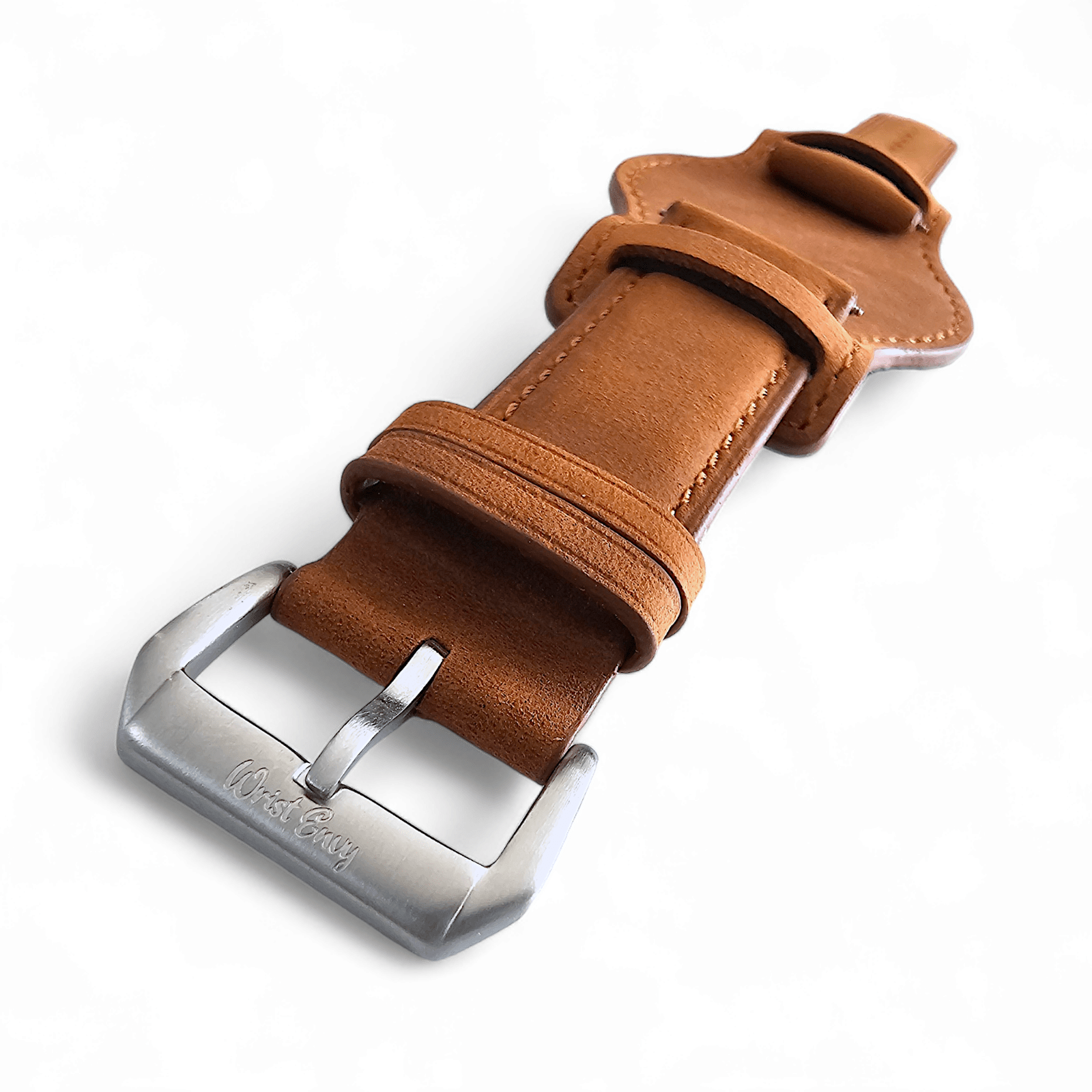 Leather Bund Watch Strap Handmade Military 20mm 22mm Light Brown - Wrist Envy