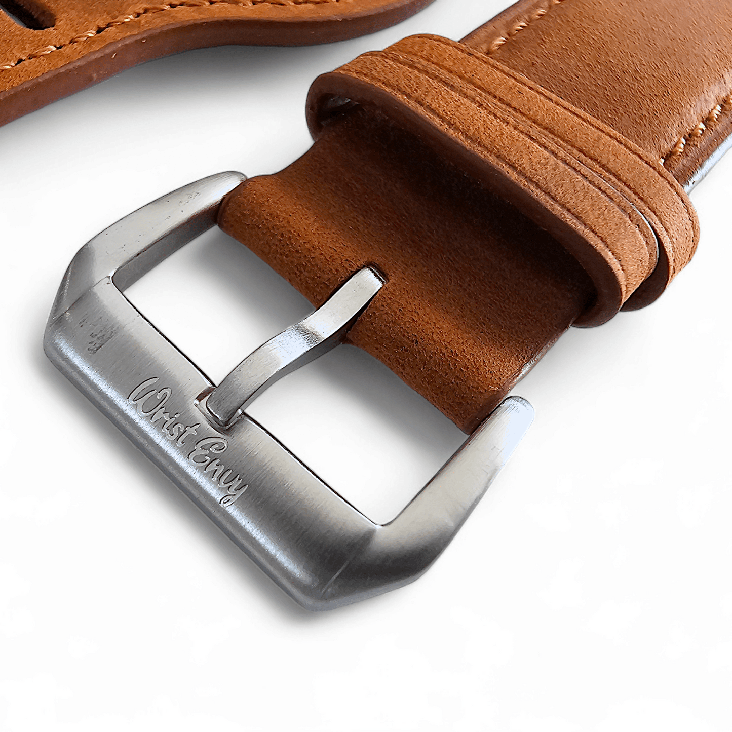 Leather Bund Watch Strap Handmade Military 20mm 22mm Light Brown - Wrist Envy