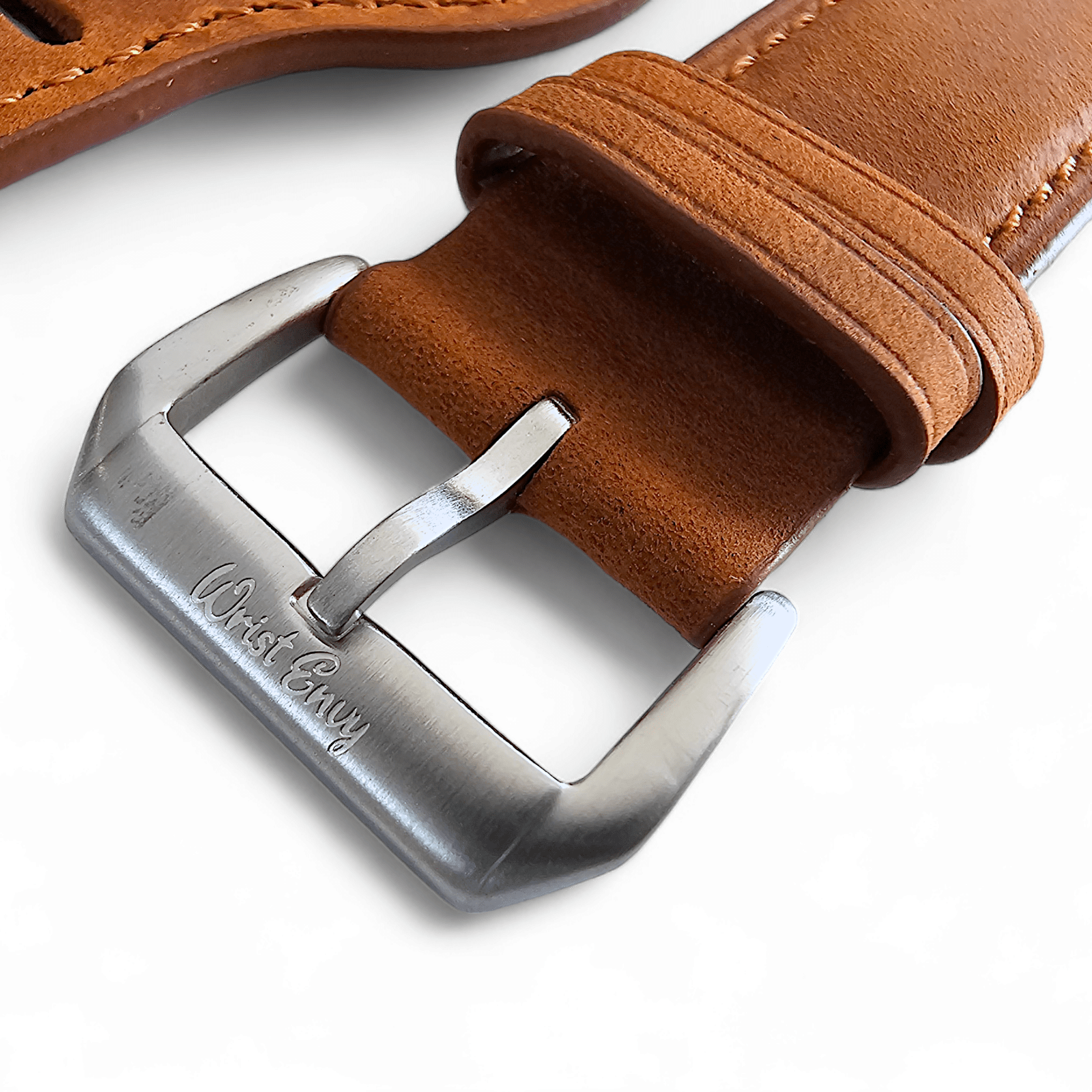 Leather Bund Watch Strap Handmade Military 20mm 22mm Light Brown - Wrist Envy