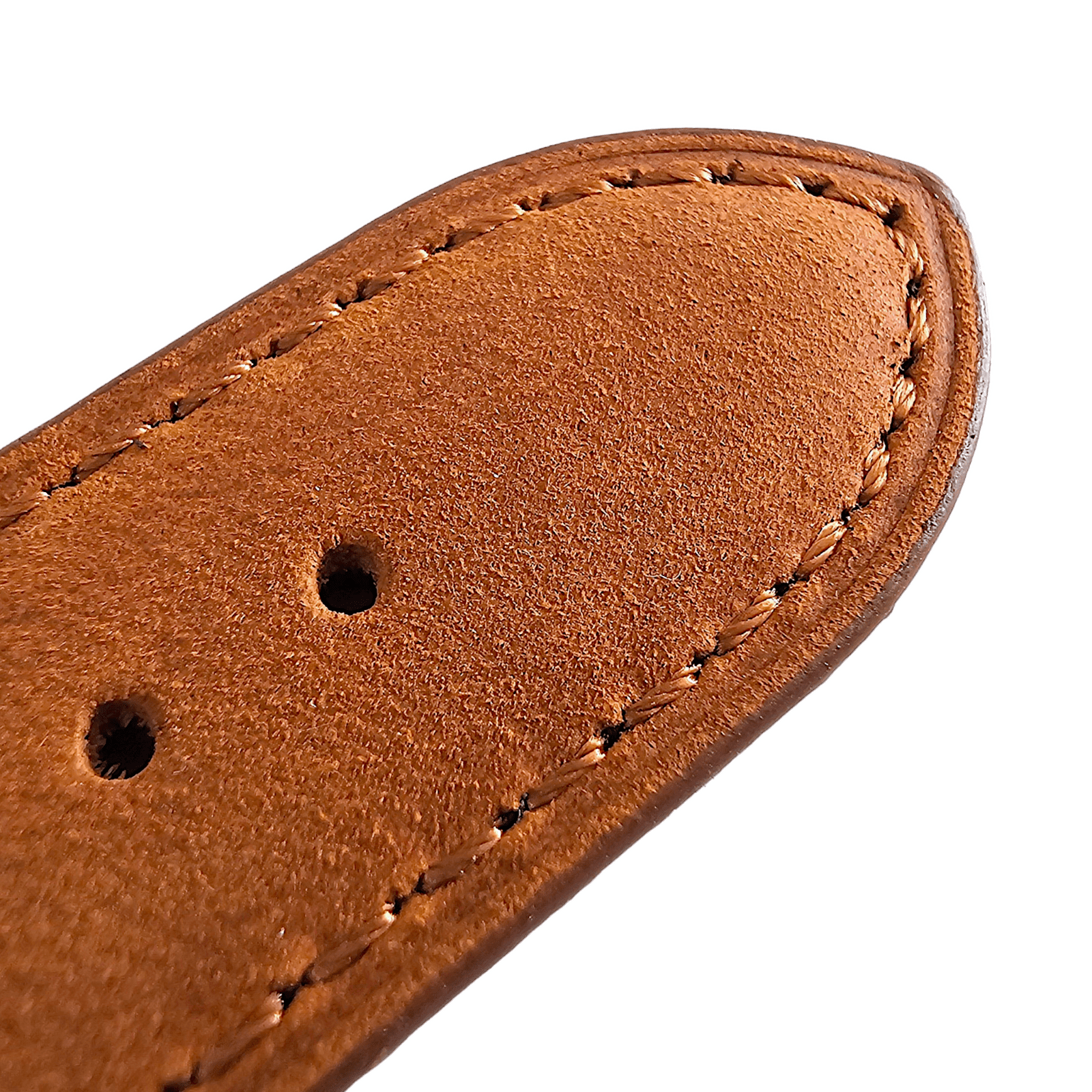 Leather Bund Watch Strap Handmade Military 20mm 22mm Light Brown - Wrist Envy