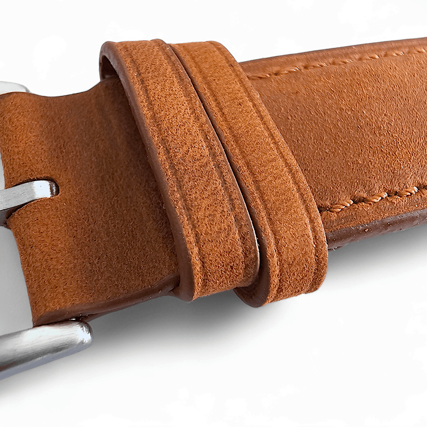 Leather Bund Watch Strap Handmade Military 20mm 22mm Light Brown - Wrist Envy
