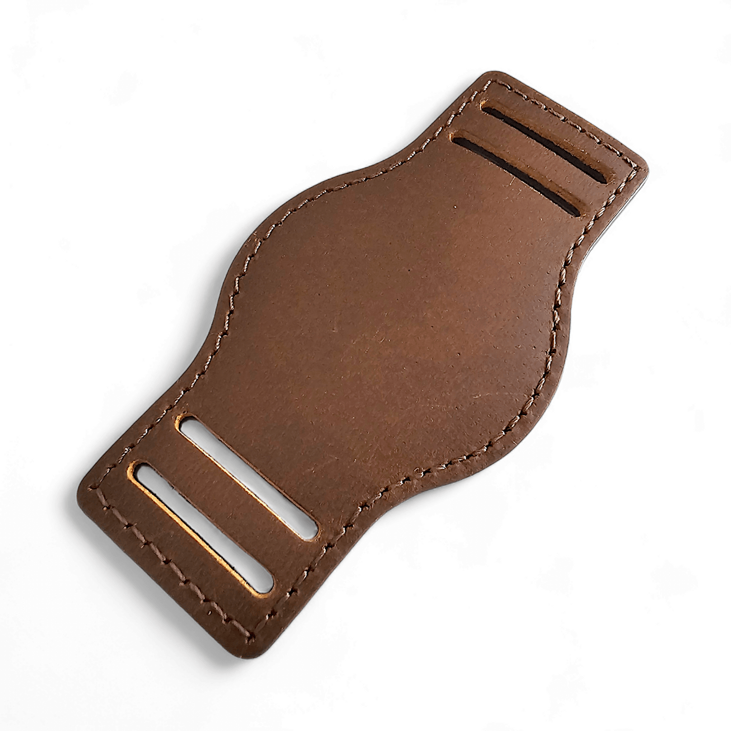 Leather Bund Watch Strap Handmade Military 20mm 22mm Mid Brown - Wrist Envy