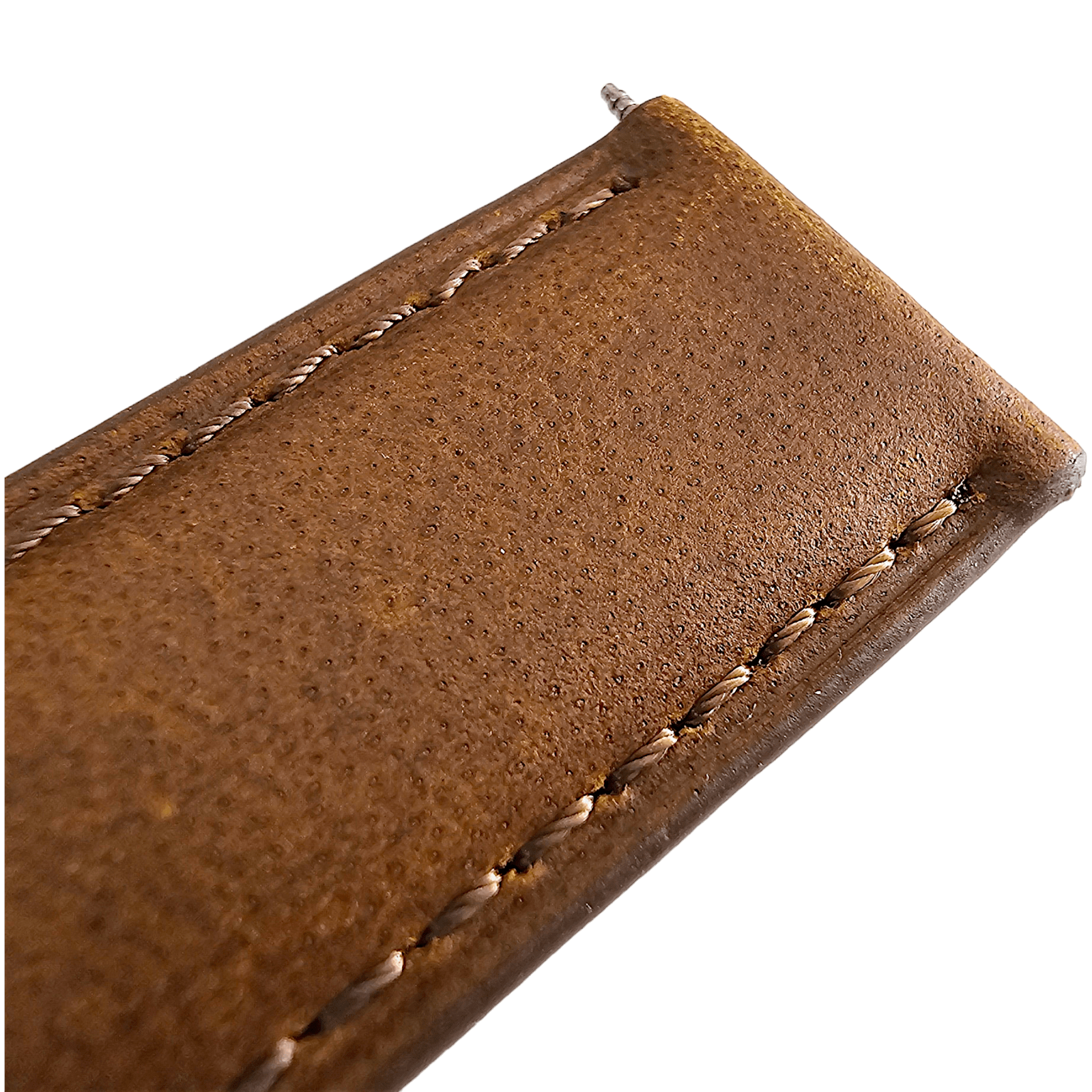 Leather Bund Watch Strap Handmade Military 20mm 22mm Mid Brown - Wrist Envy