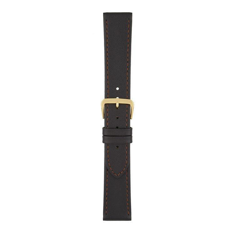 Leather Watch Strap Stitched 8mm to 30mm Brown - Wrist Envy