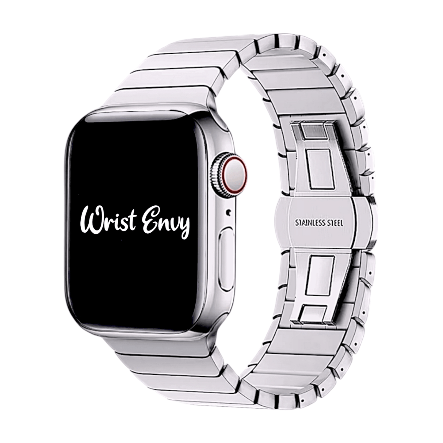 Link bracelet for Apple Watch Strap Band Silver - Wrist Envy