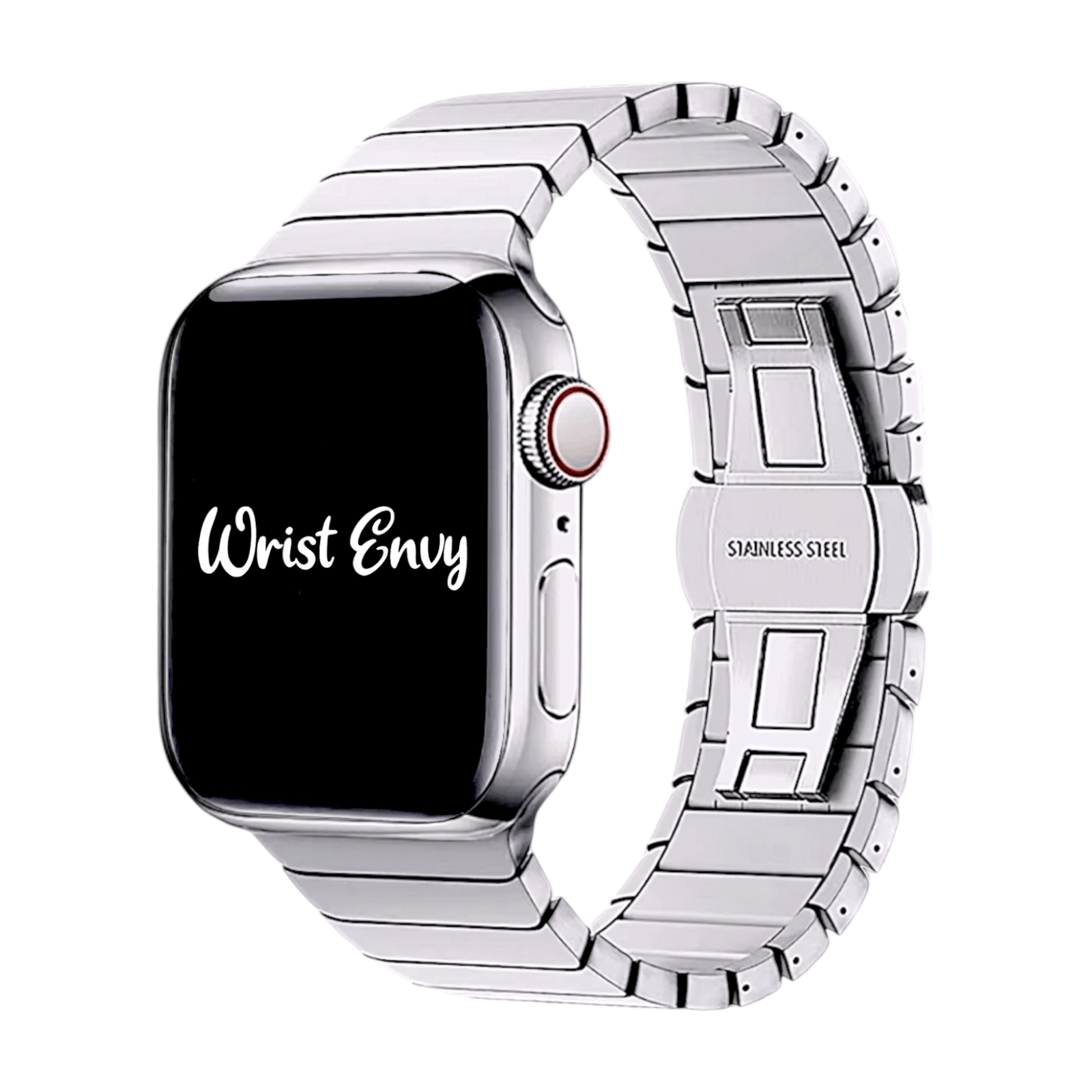 Link bracelet for Apple Watch Strap Band Silver - Wrist Envy