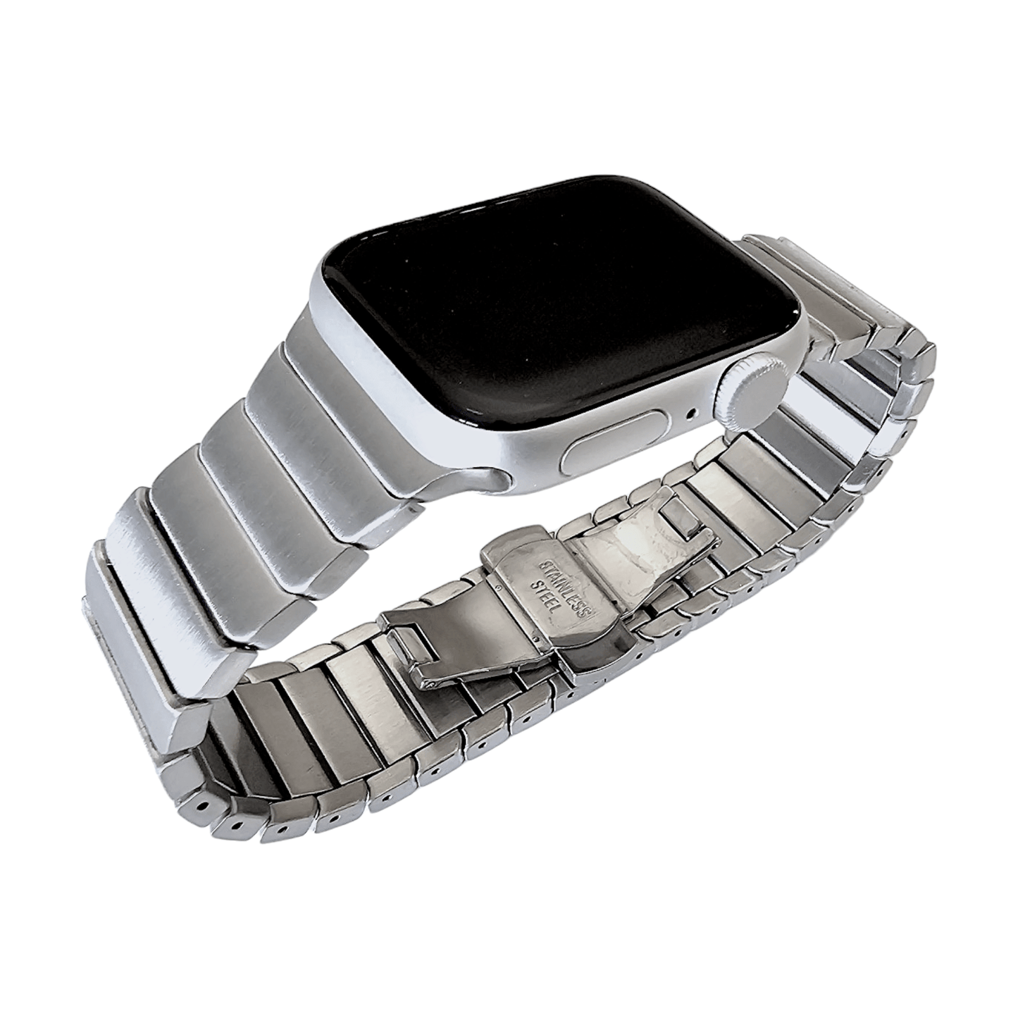 Link bracelet for Apple Watch Strap Band Silver - Wrist Envy