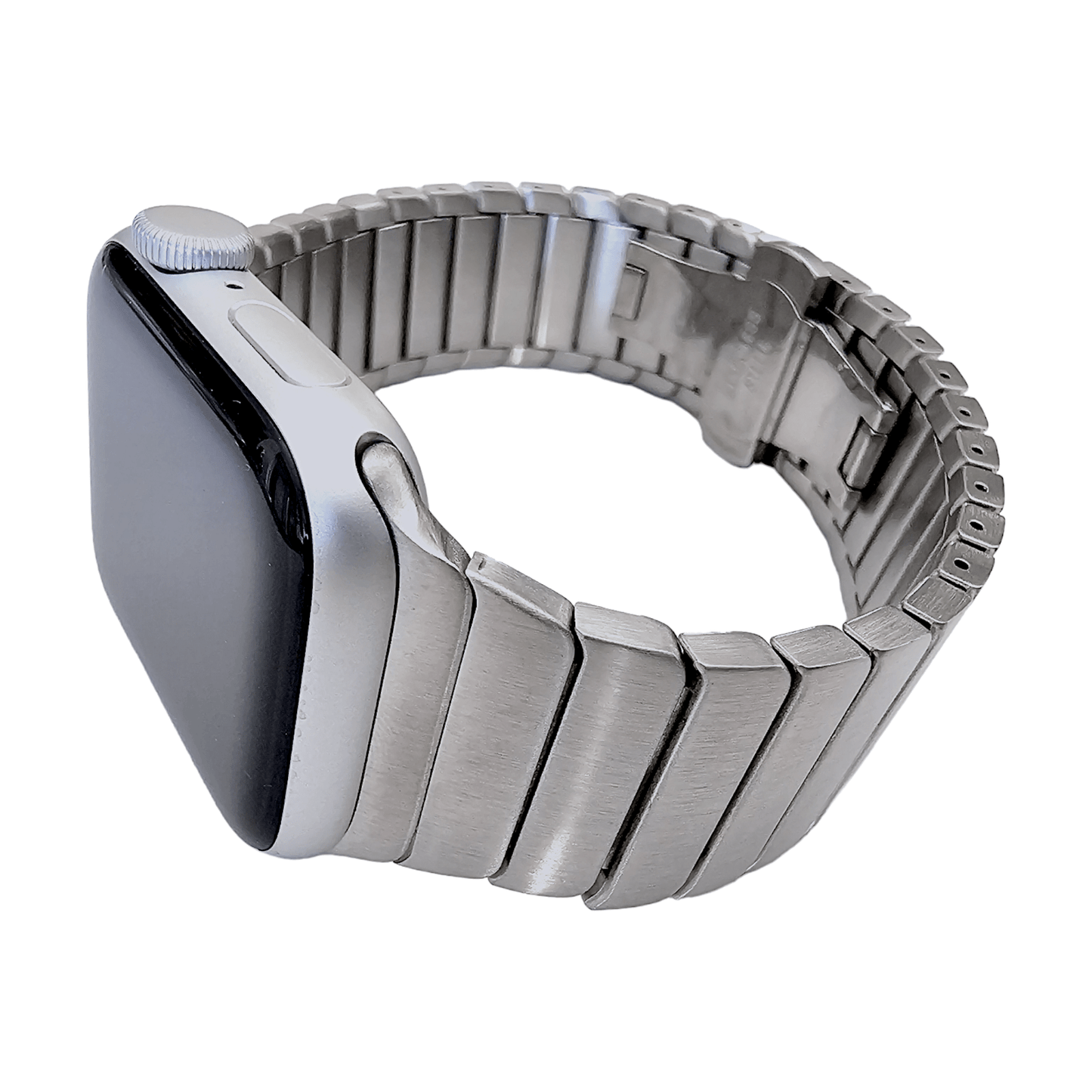 Link bracelet for Apple Watch Strap Band Silver - Wrist Envy