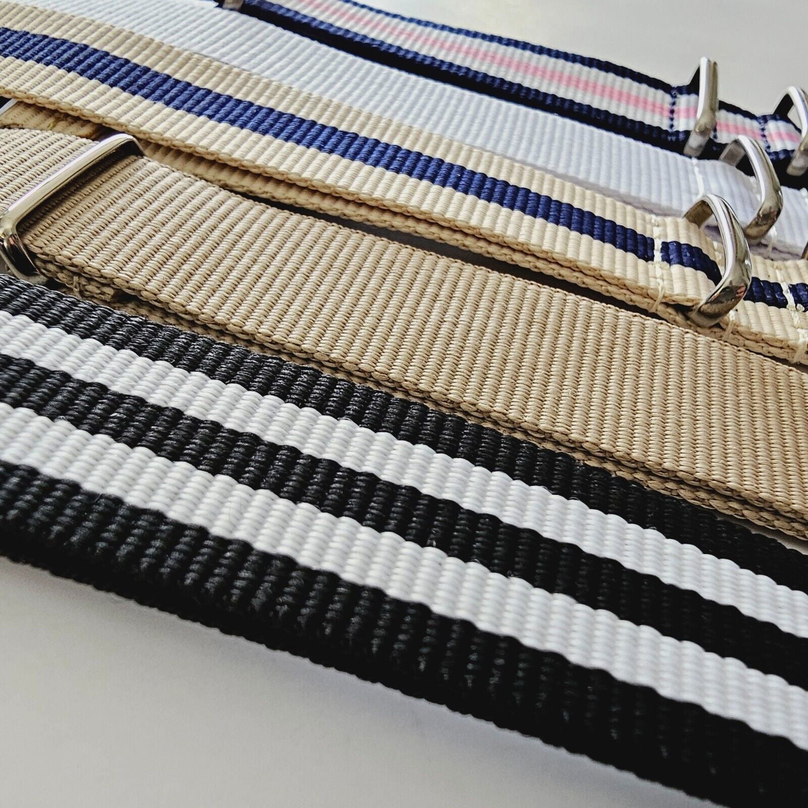 lot of 5 Military Nylon Watch Straps 20mm - Wrist Envy