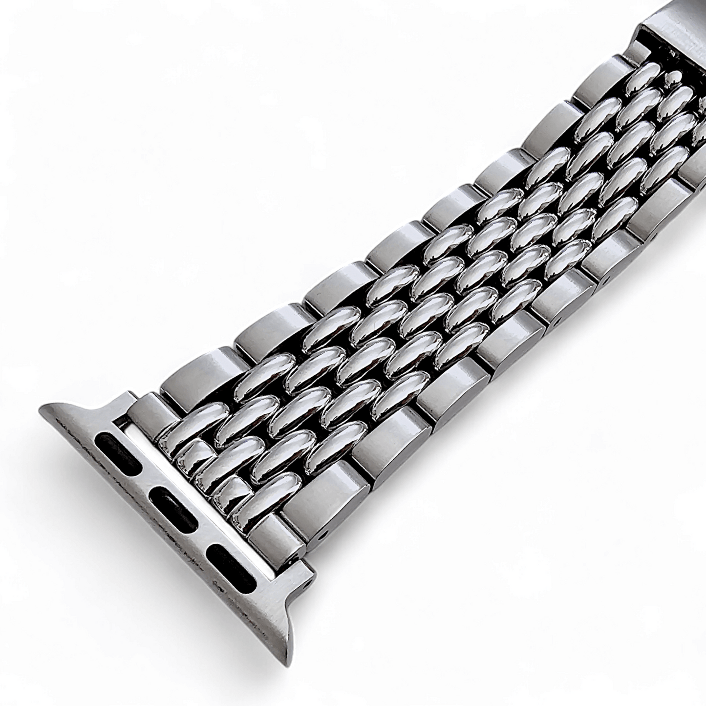Luxury Beads of Rice 316L Stainless Steel Bracelet For Apple Watch - Wrist Envy