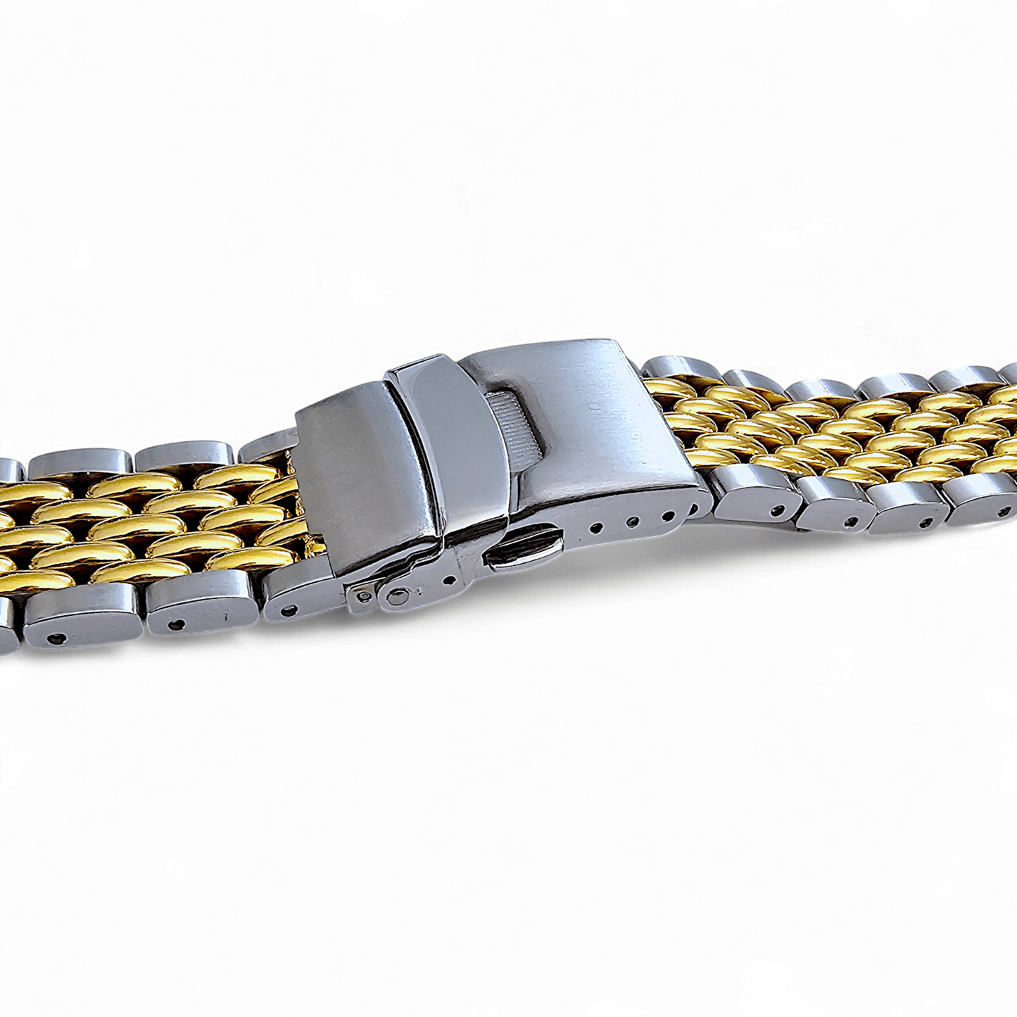 Luxury Beads of Rice 316L Stainless Steel Gold Bracelet For Apple Watch - Wrist Envy