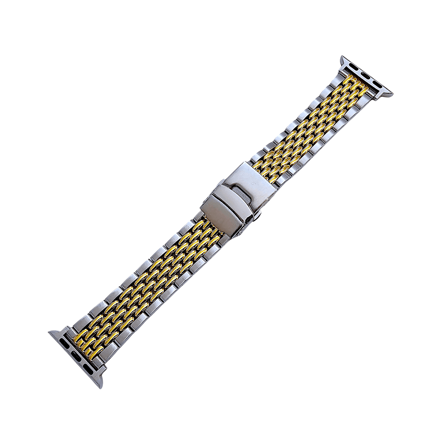 Luxury Beads of Rice 316L Stainless Steel Gold Bracelet For Apple Watch - Wrist Envy