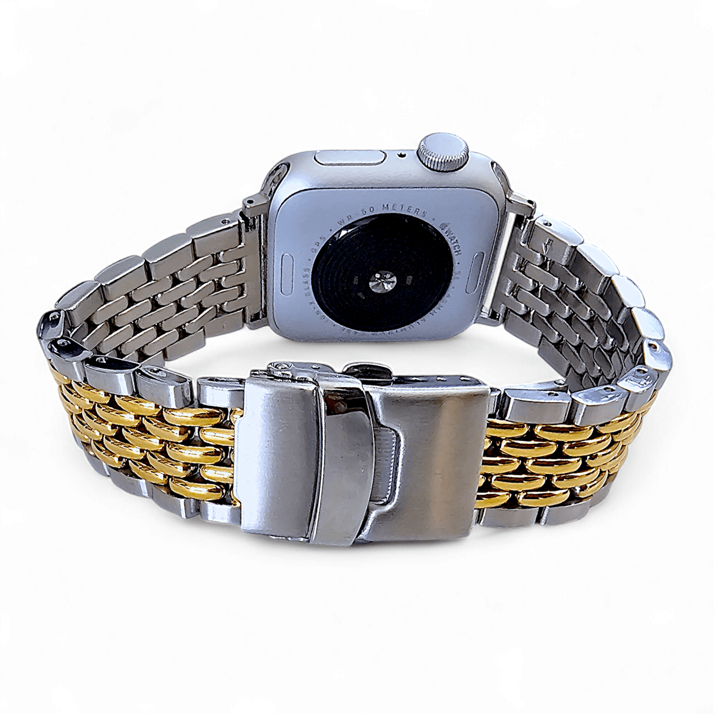Luxury Beads of Rice 316L Stainless Steel Gold Bracelet For Apple Watch - Wrist Envy