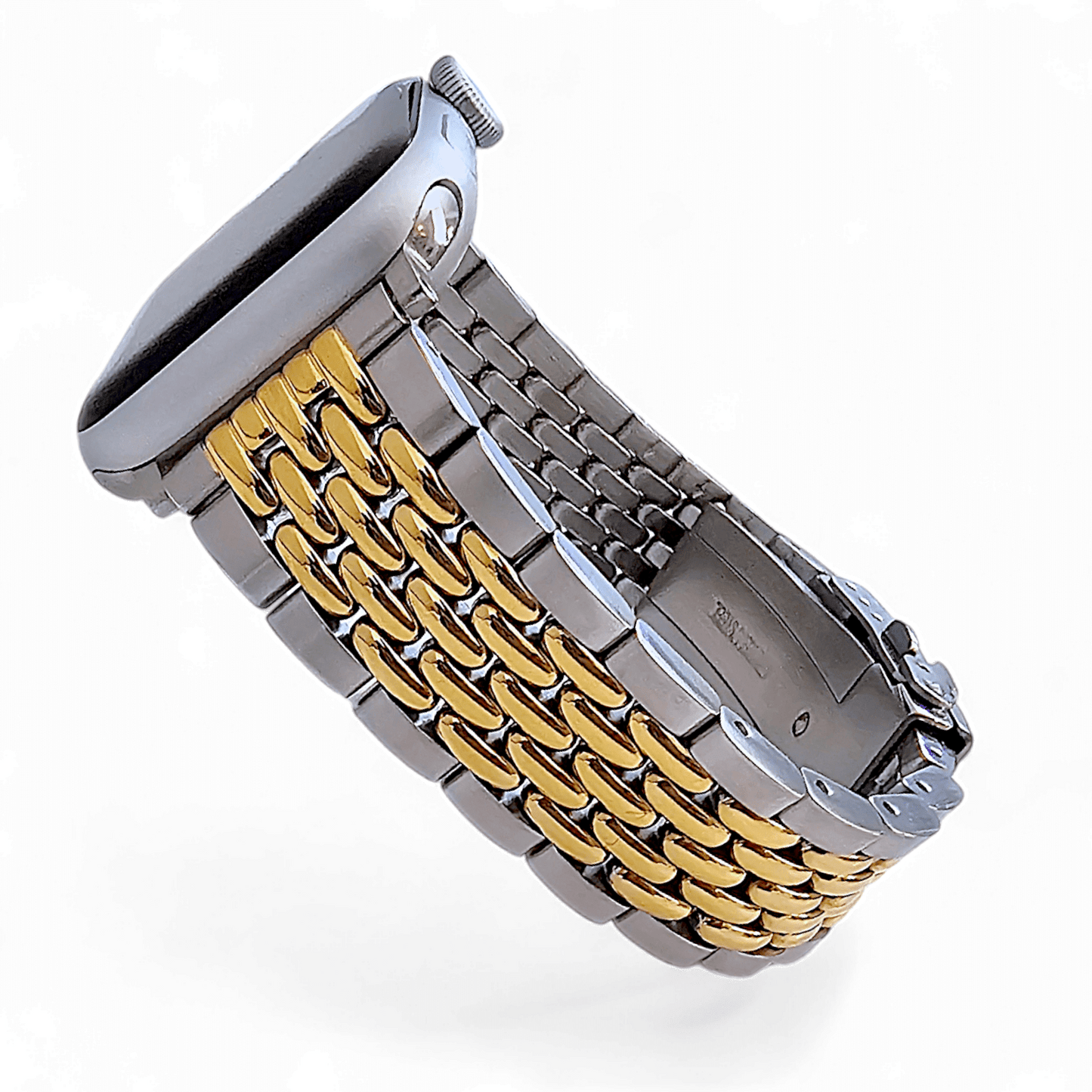 Luxury Beads of Rice 316L Stainless Steel Gold Bracelet For Apple Watch - Wrist Envy