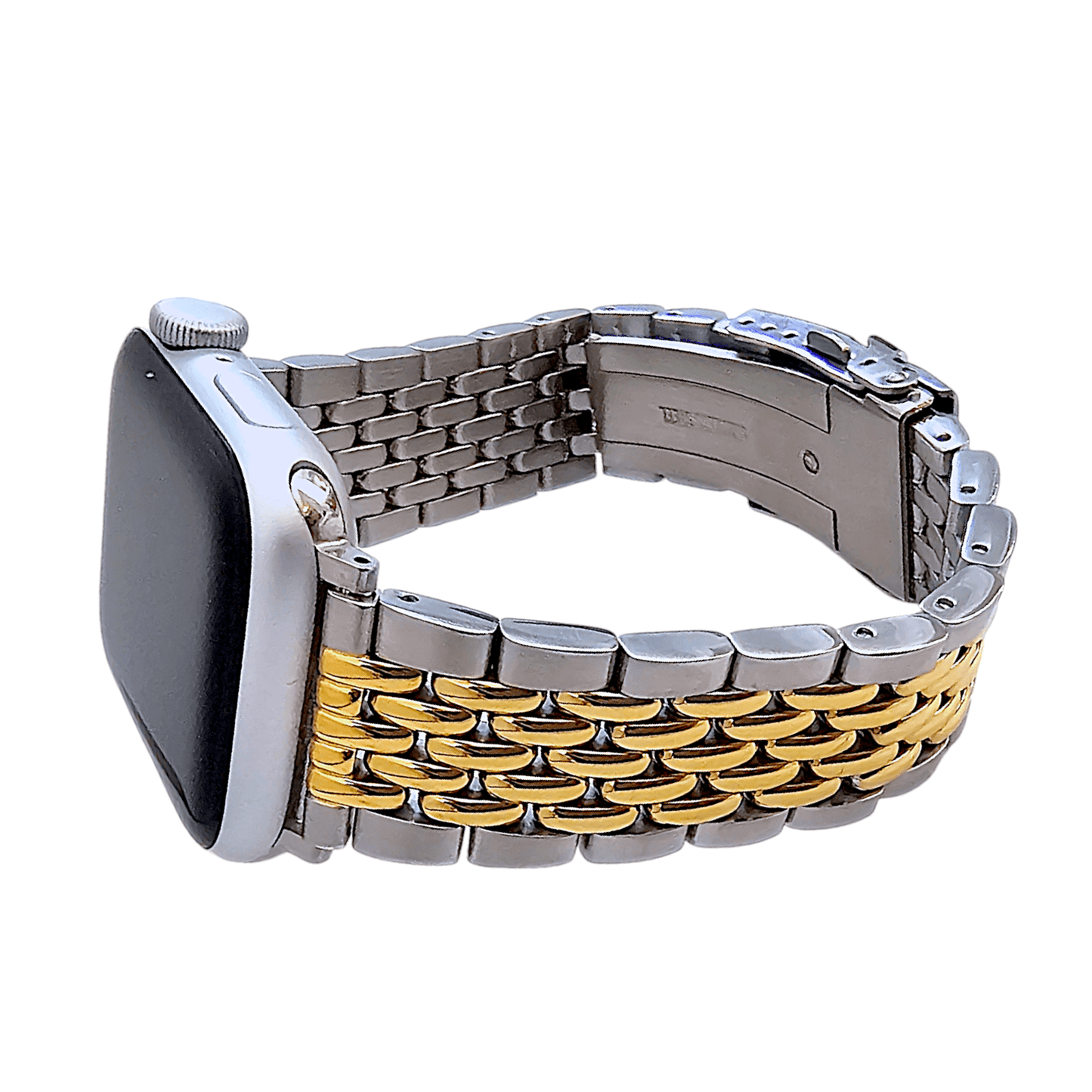 Luxury Beads of Rice 316L Stainless Steel Gold Bracelet For Apple Watch - Wrist Envy
