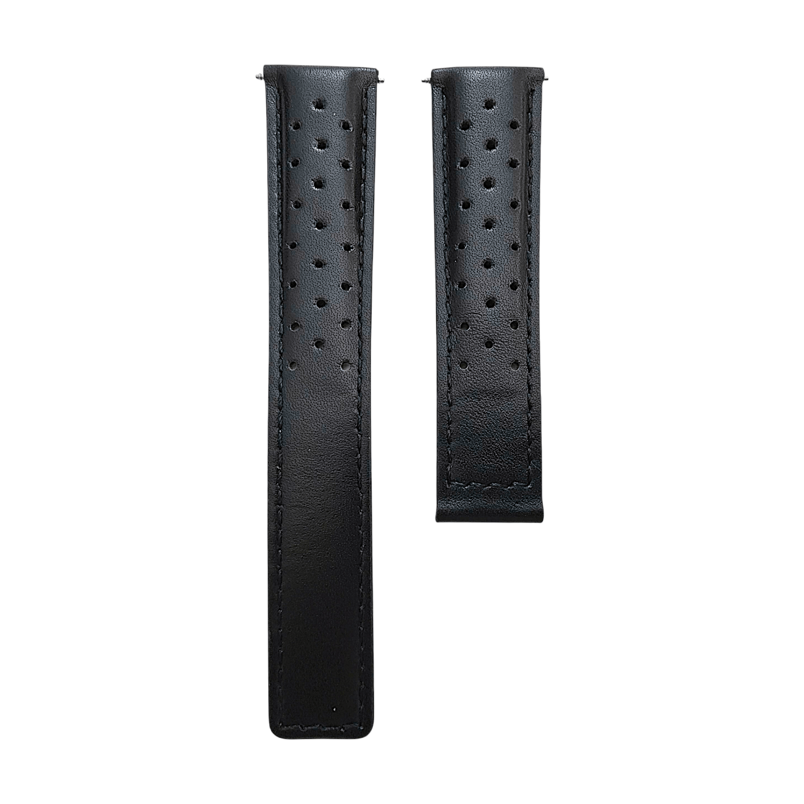 Luxury Calf Perforated Leather Straps For Deployment Clasps - Wrist Envy