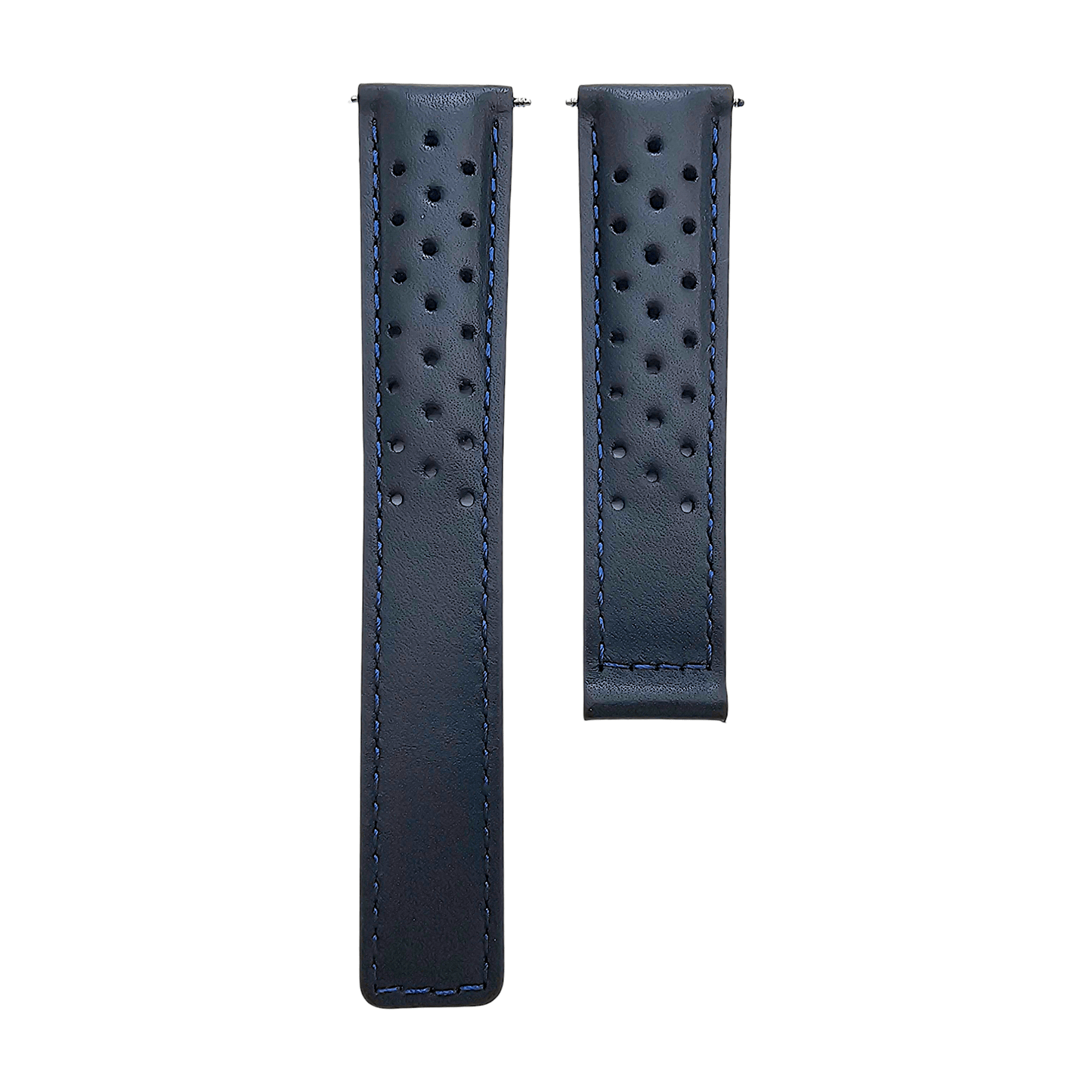 Luxury Calf Perforated Leather Straps For Deployment Clasps - Wrist Envy