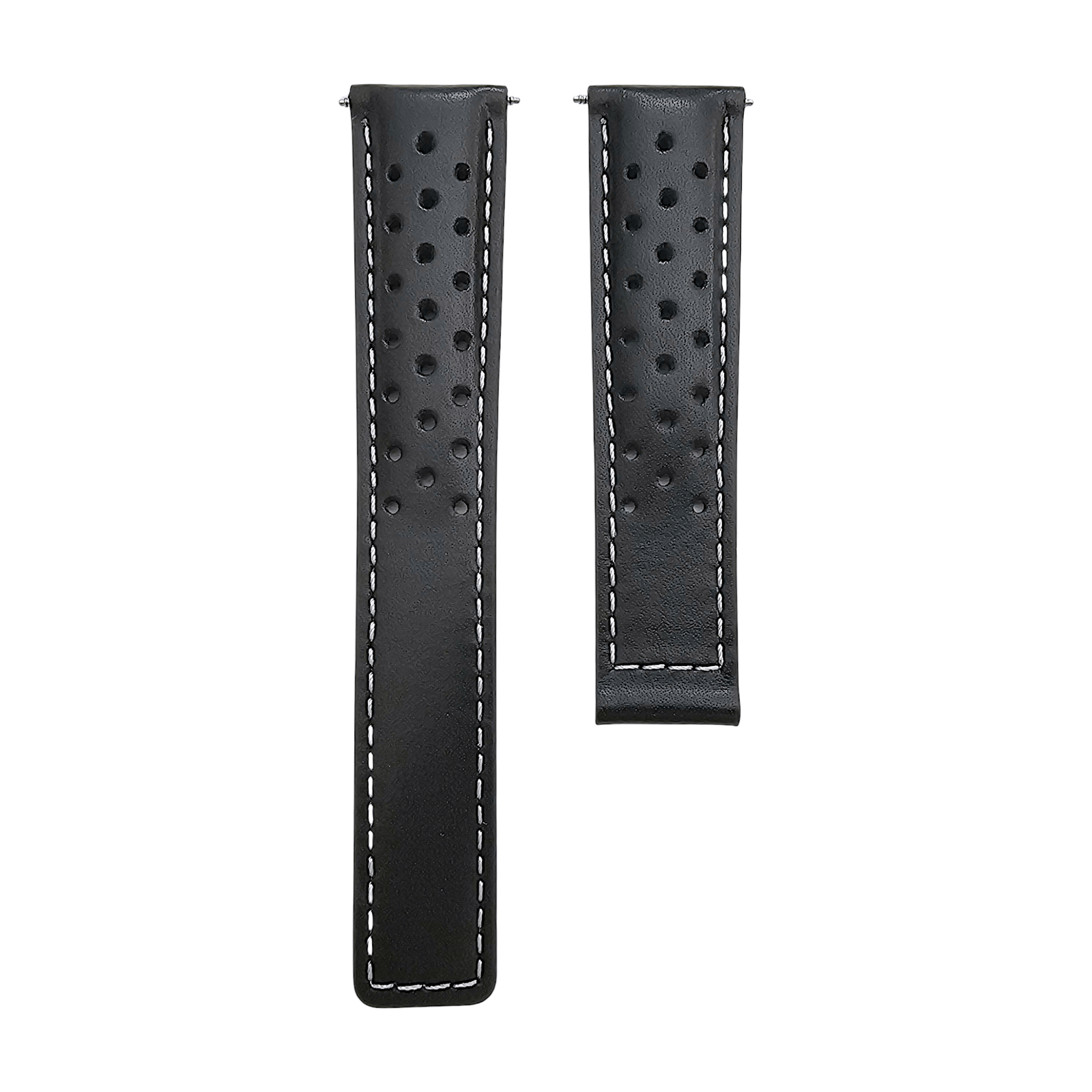 Luxury Calf Perforated Leather Straps For Deployment Clasps - Wrist Envy