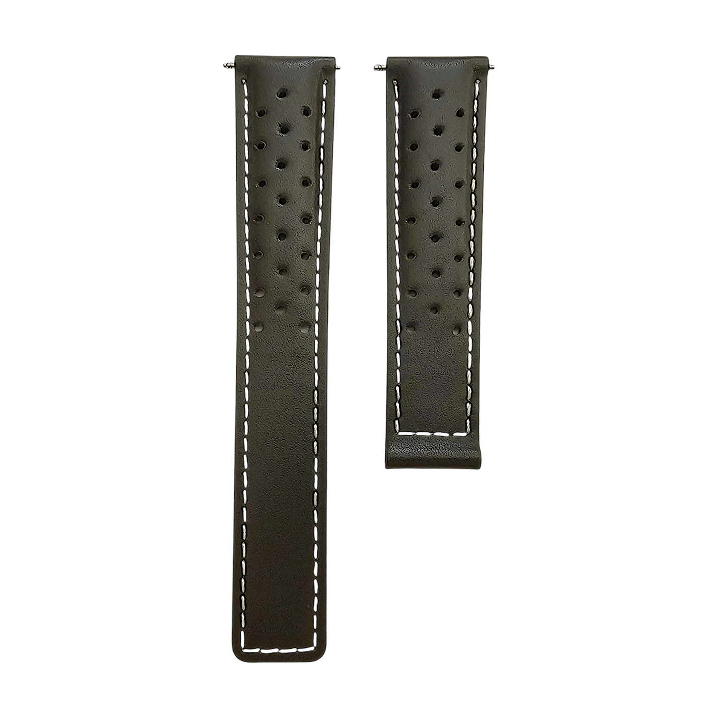 Luxury Calf Perforated Leather Straps For Deployment Clasps - Wrist Envy