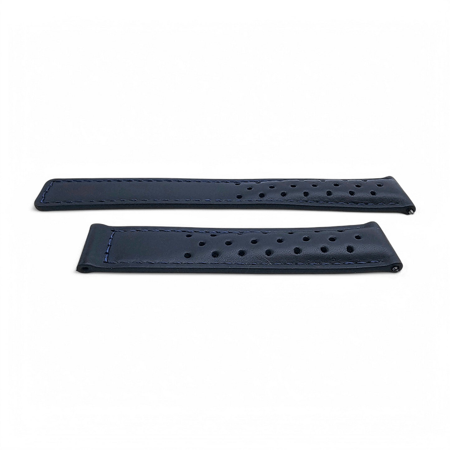 Luxury Calf Perforated Leather Straps For Deployment Clasps - Wrist Envy