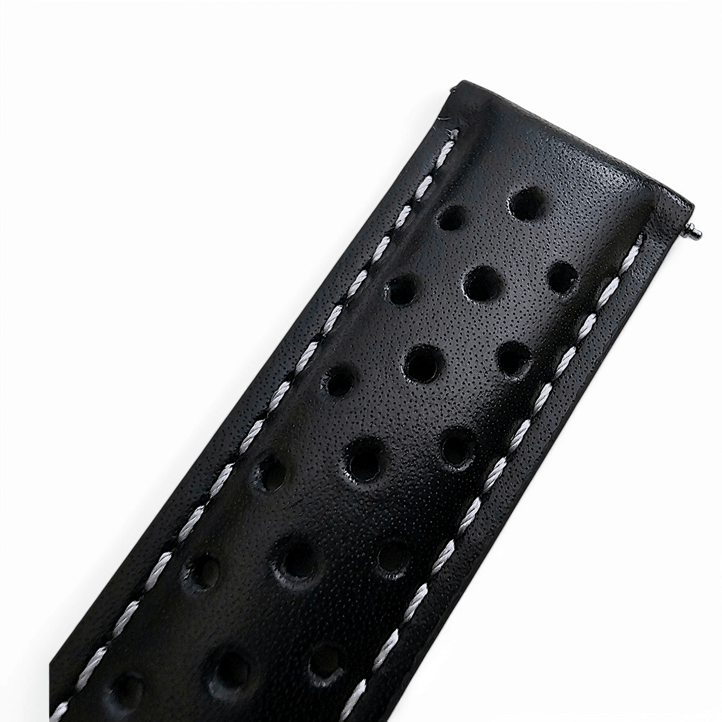 Luxury Calf Perforated Leather Straps For Deployment Clasps - Wrist Envy