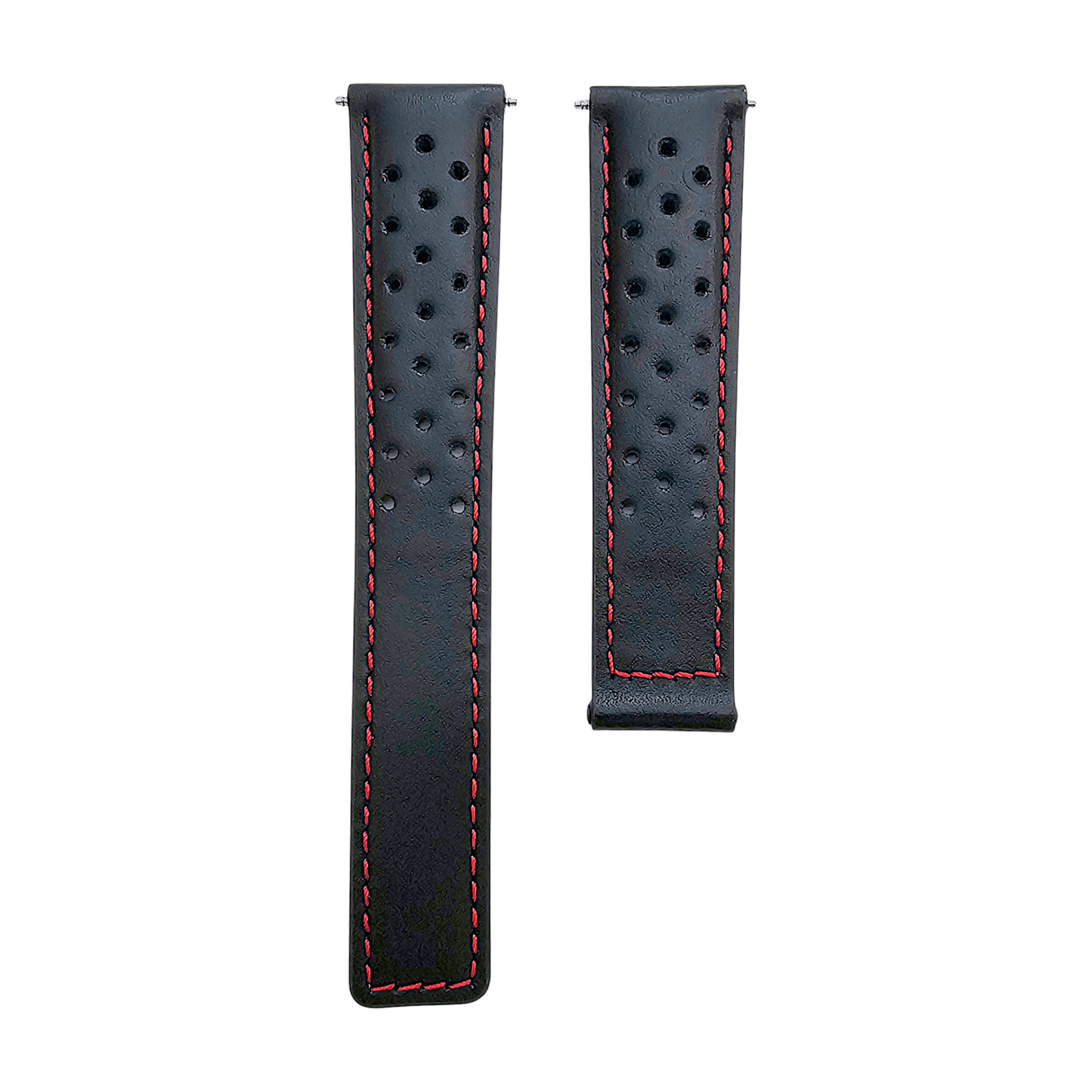 Luxury Calf Perforated Leather Straps For Deployment Clasps - Wrist Envy