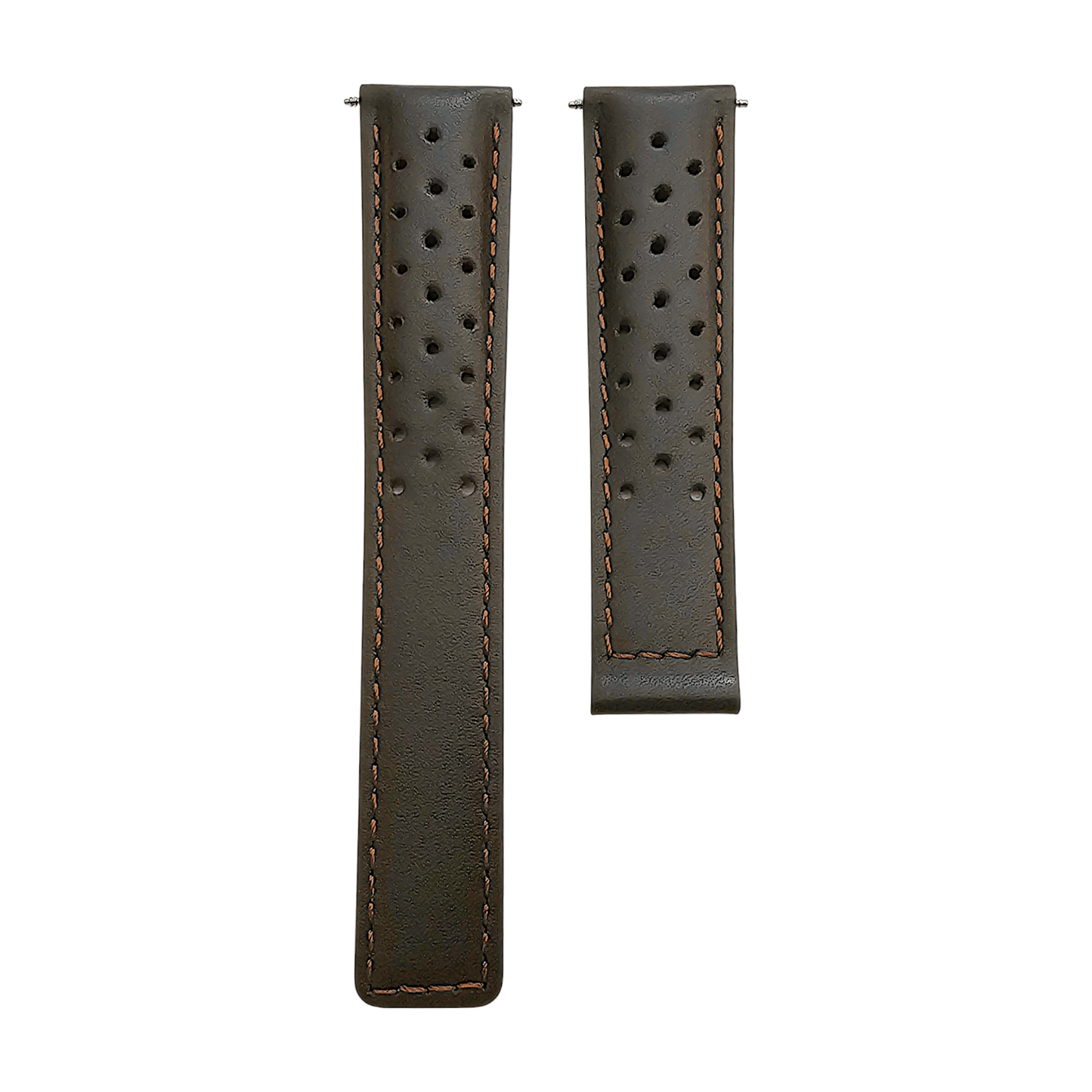 Luxury Calf Perforated Leather Straps For Deployment Clasps - Wrist Envy