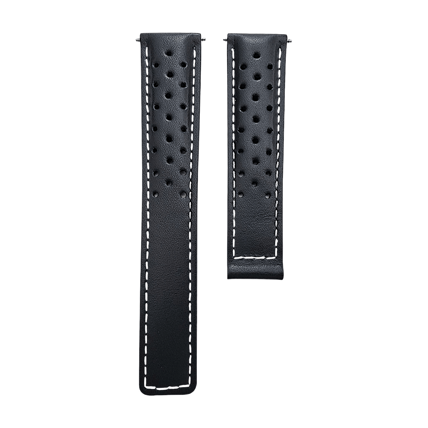 Luxury Calf Perforated Leather Straps For Deployment Clasps - Wrist Envy