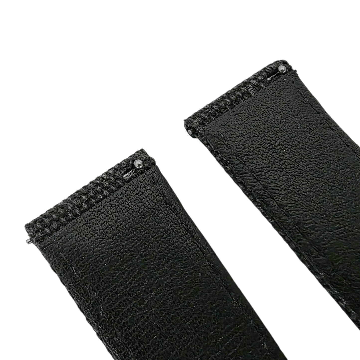 Luxury Canvas Watch Strap 4mm Thick 18mm 20mm 22mm Washed Black - Wrist Envy