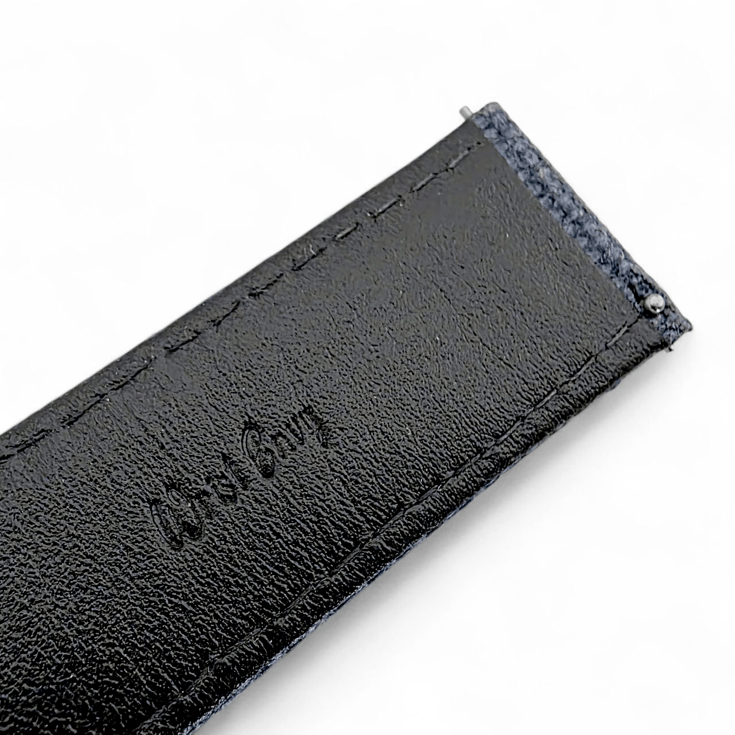 Luxury Canvas Watch Strap 4mm Thick 20mm 22mm Navy Blue - Wrist Envy
