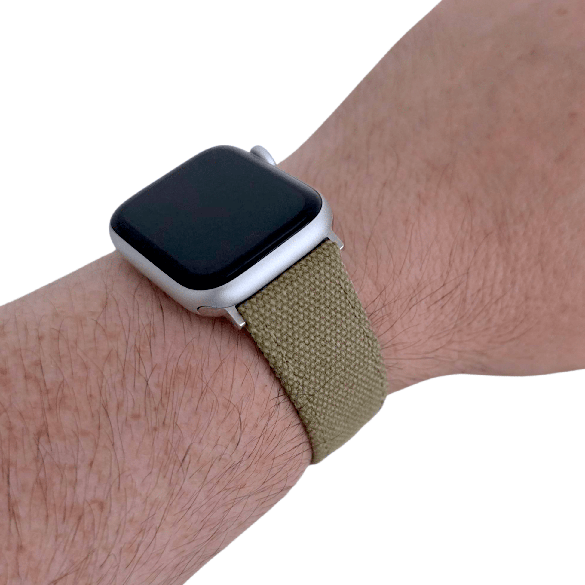 Luxury Canvas Watch Strap For Apple Watch Khaki Beige - Wrist Envy