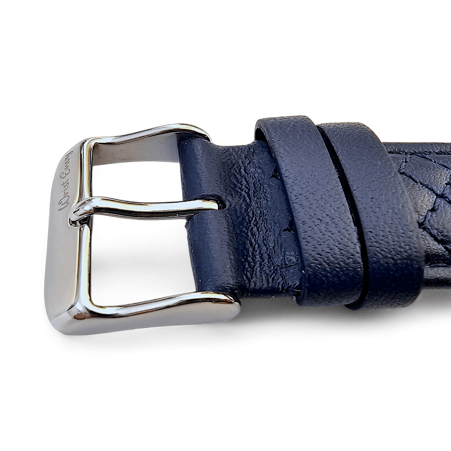Luxury Italian Leather Diamond Stitch Watch Strap For Apple IWatch Navy Blue - Wrist Envy