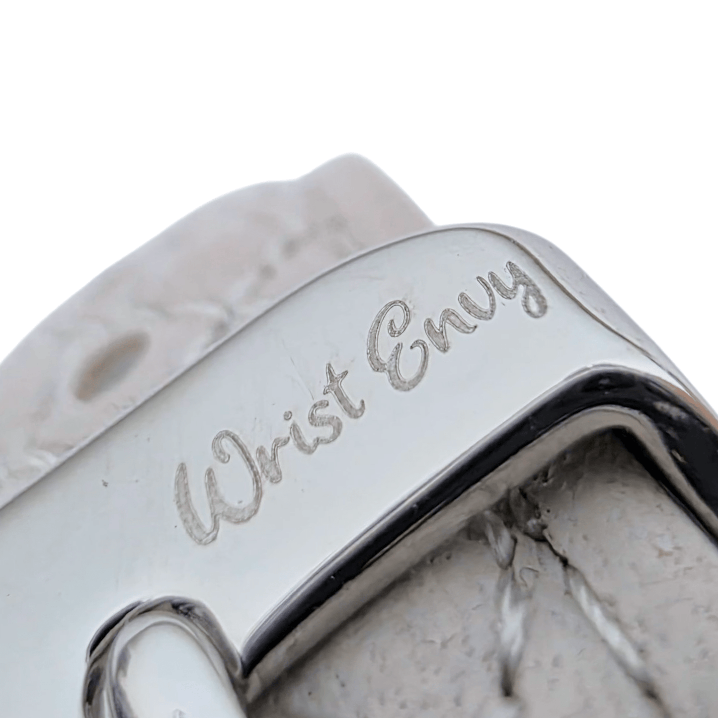 Luxury Italian Leather Diamond Stitch Watch Strap For Apple IWatch Starlight - Wrist Envy