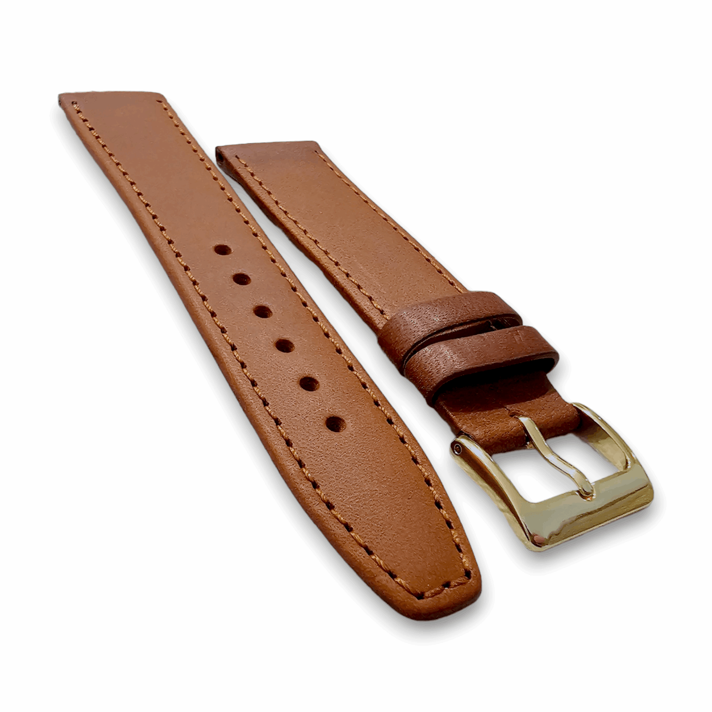 Luxury Stitched Leather Watch Band Mens Womens 8mm to 22mm - Wrist Envy