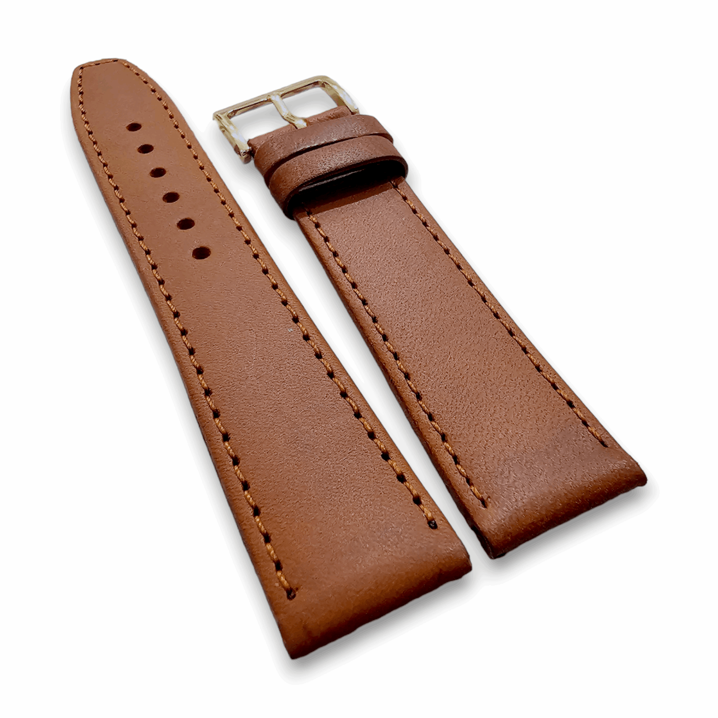 Luxury Stitched Leather Watch Band Mens Womens 8mm to 22mm - Wrist Envy