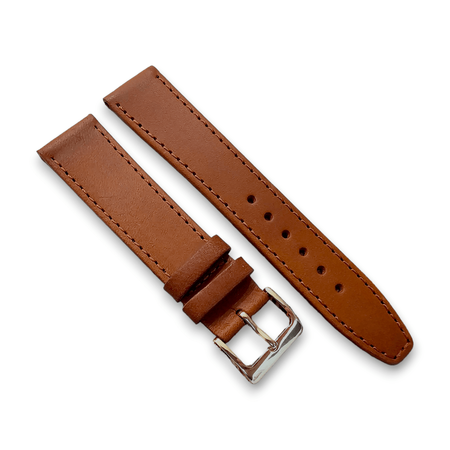 Luxury Stitched Leather Watch Band Mens Womens 8mm to 22mm - Wrist Envy