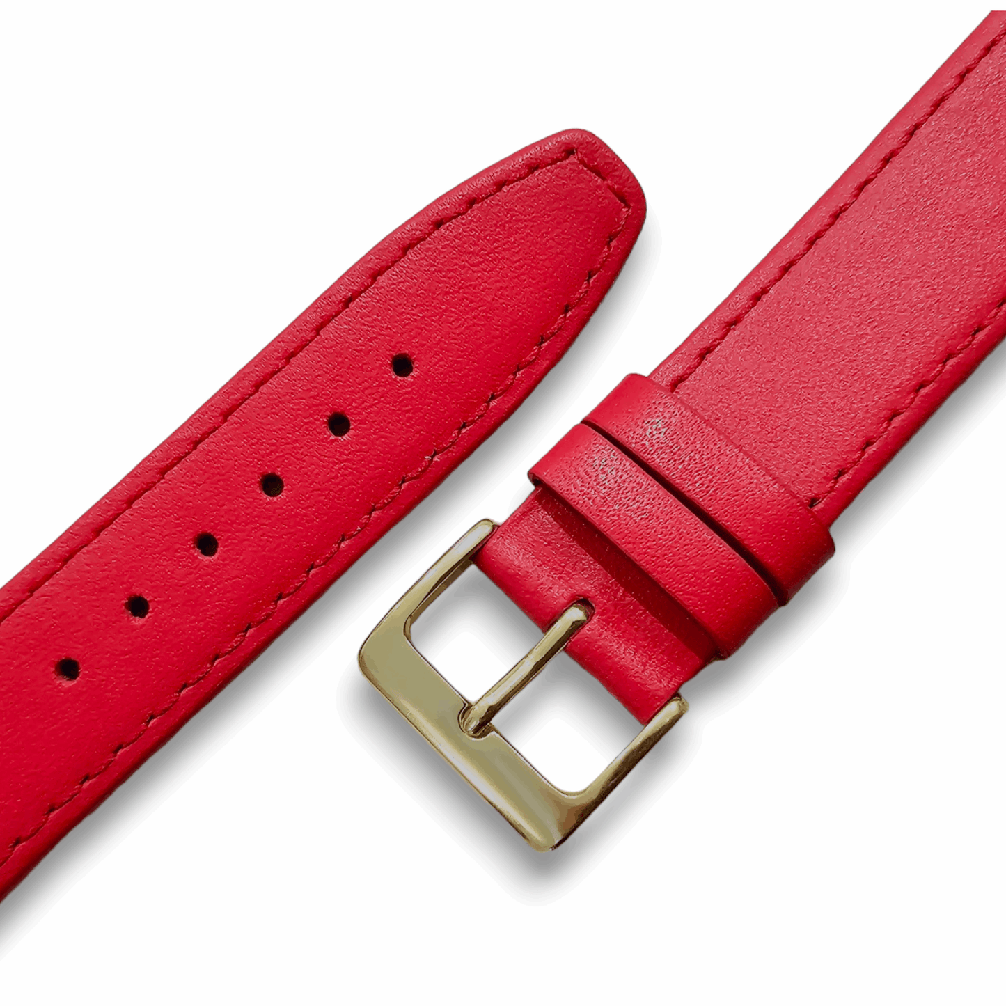 Luxury Stitched Leather Watch Band Mens Womens 8mm to 22mm - Wrist Envy