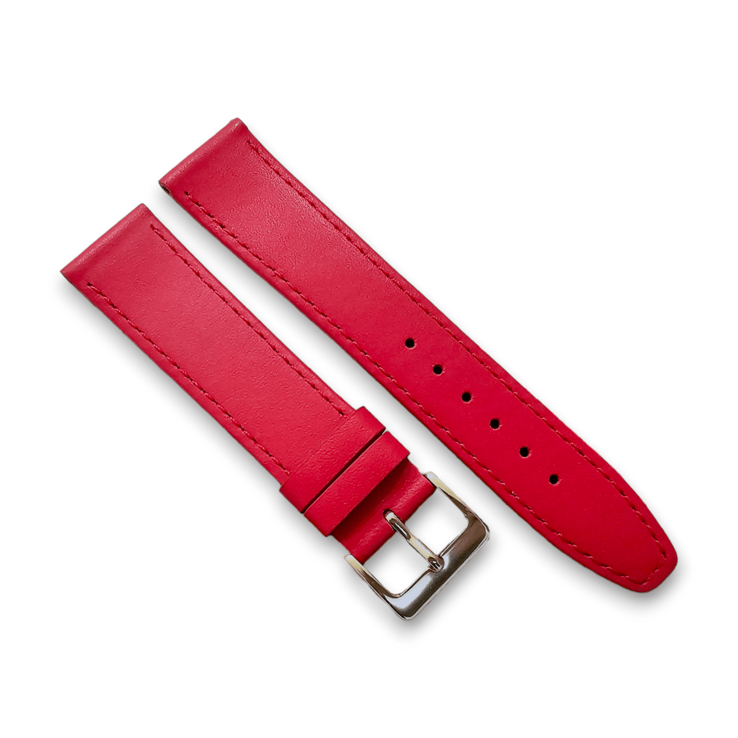 Luxury Stitched Leather Watch Band Mens Womens 8mm to 22mm - Wrist Envy