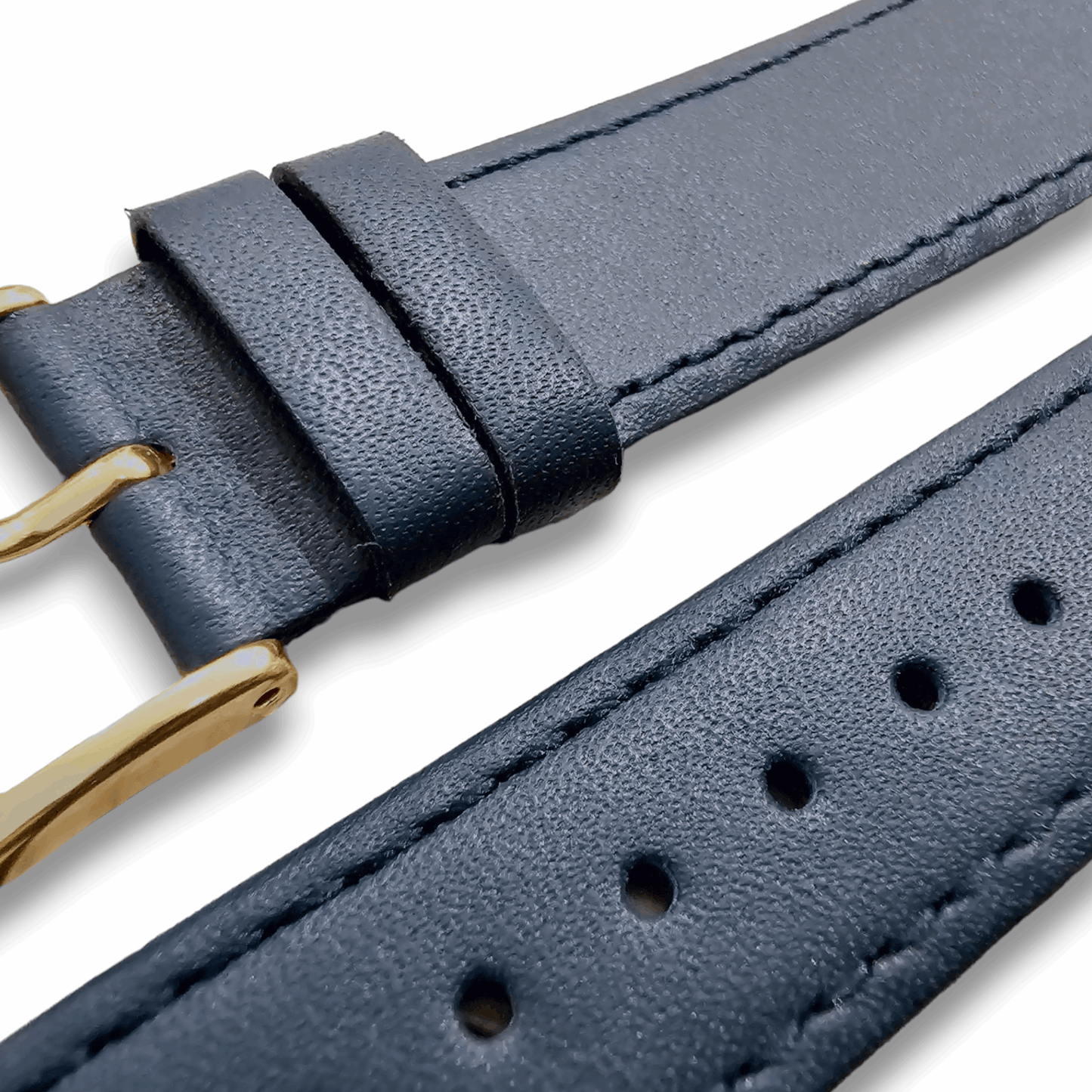 Luxury Stitched Leather Watch Band Mens Womens 8mm to 22mm - Wrist Envy