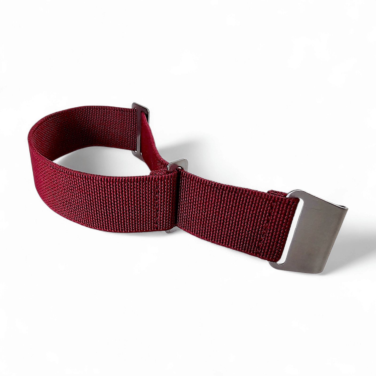 Marine Nationale Watch Strap 18mm 20mm 22mm Maroon Red - Wrist Envy