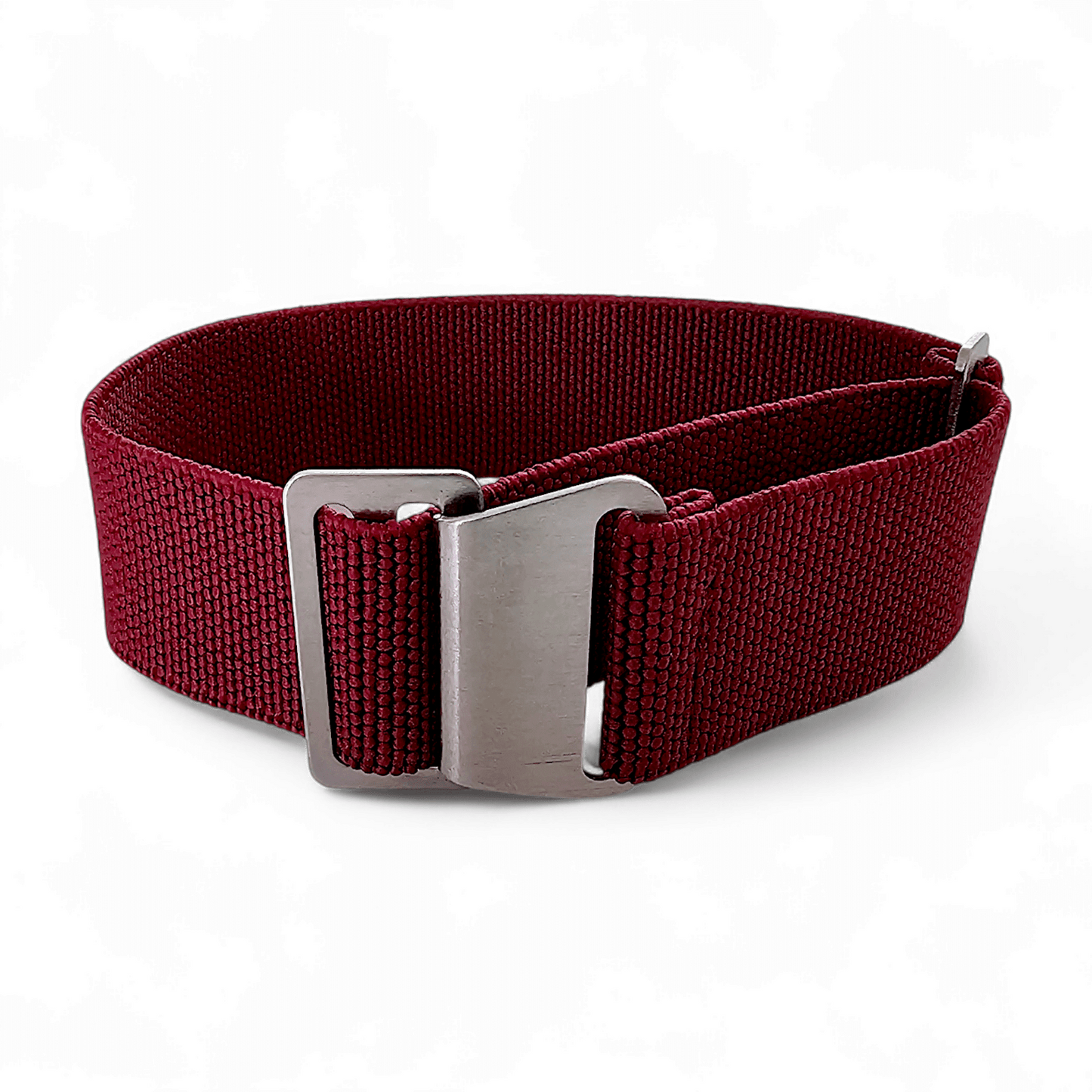 Marine Nationale Watch Strap 18mm 20mm 22mm Maroon Red - Wrist Envy