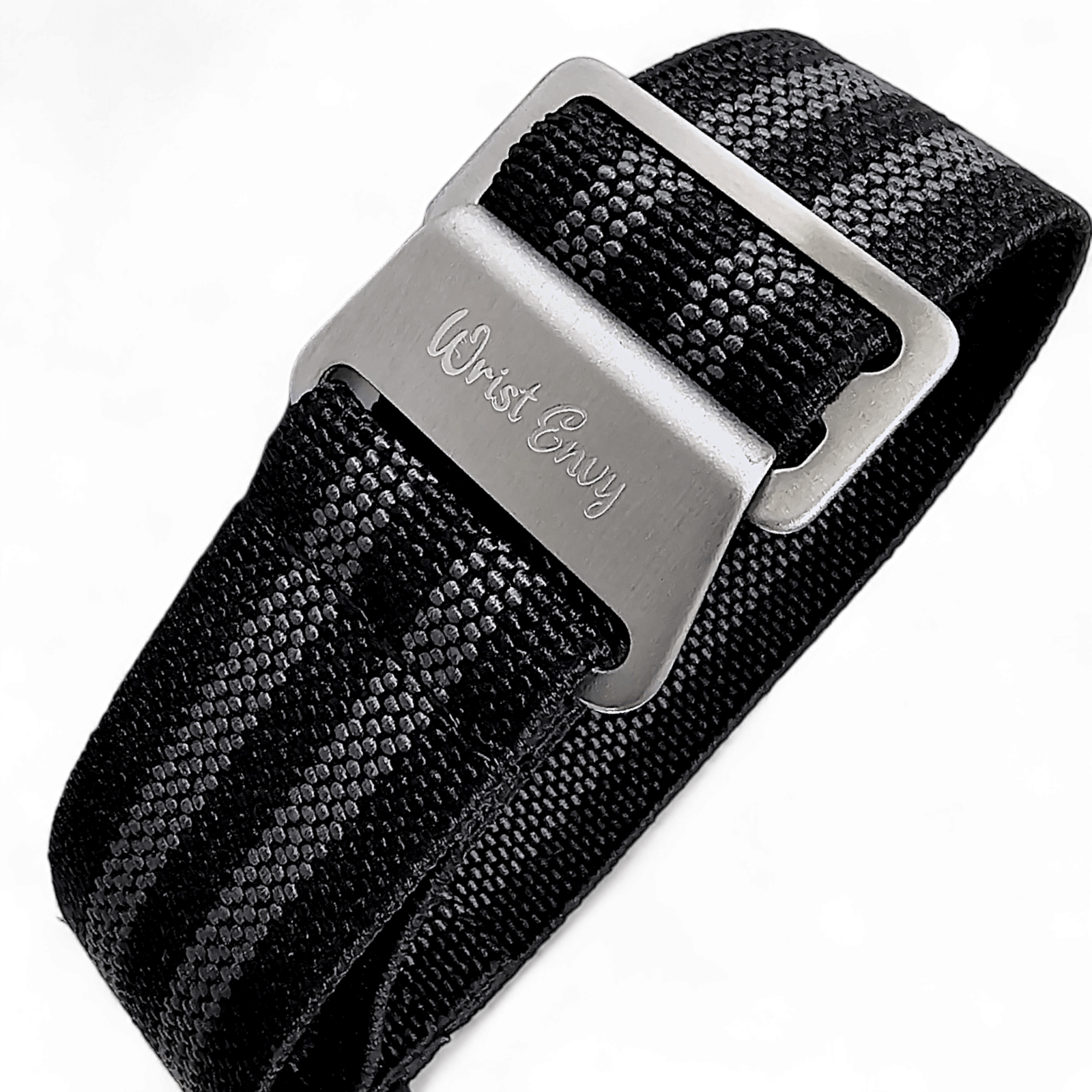 Marine Nationale Watch Strap 20mm 22mm Black Grey - Wrist Envy
