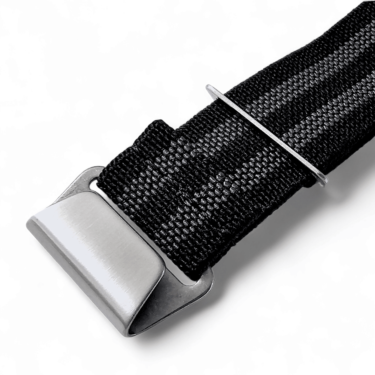 Marine Nationale Watch Strap 20mm 22mm Black Grey - Wrist Envy