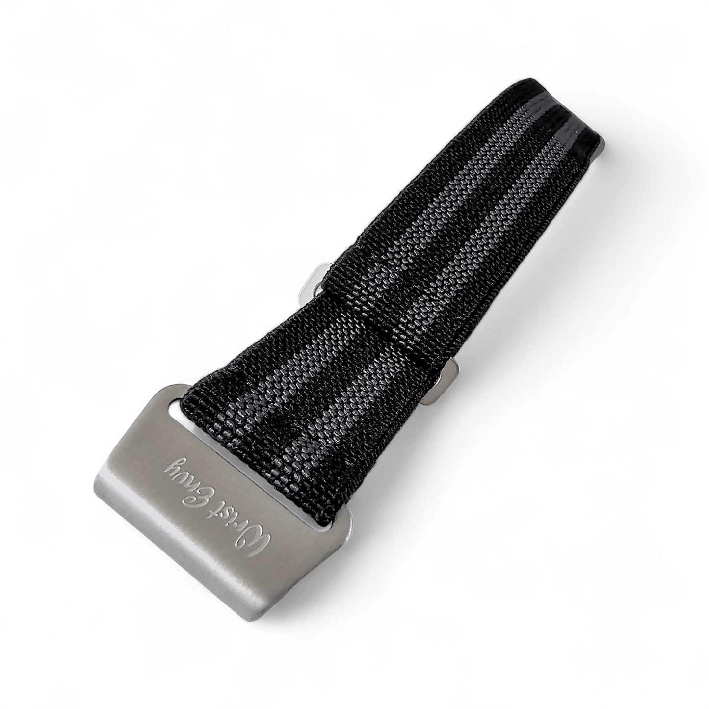 Marine Nationale Watch Strap 20mm 22mm Black Grey - Wrist Envy