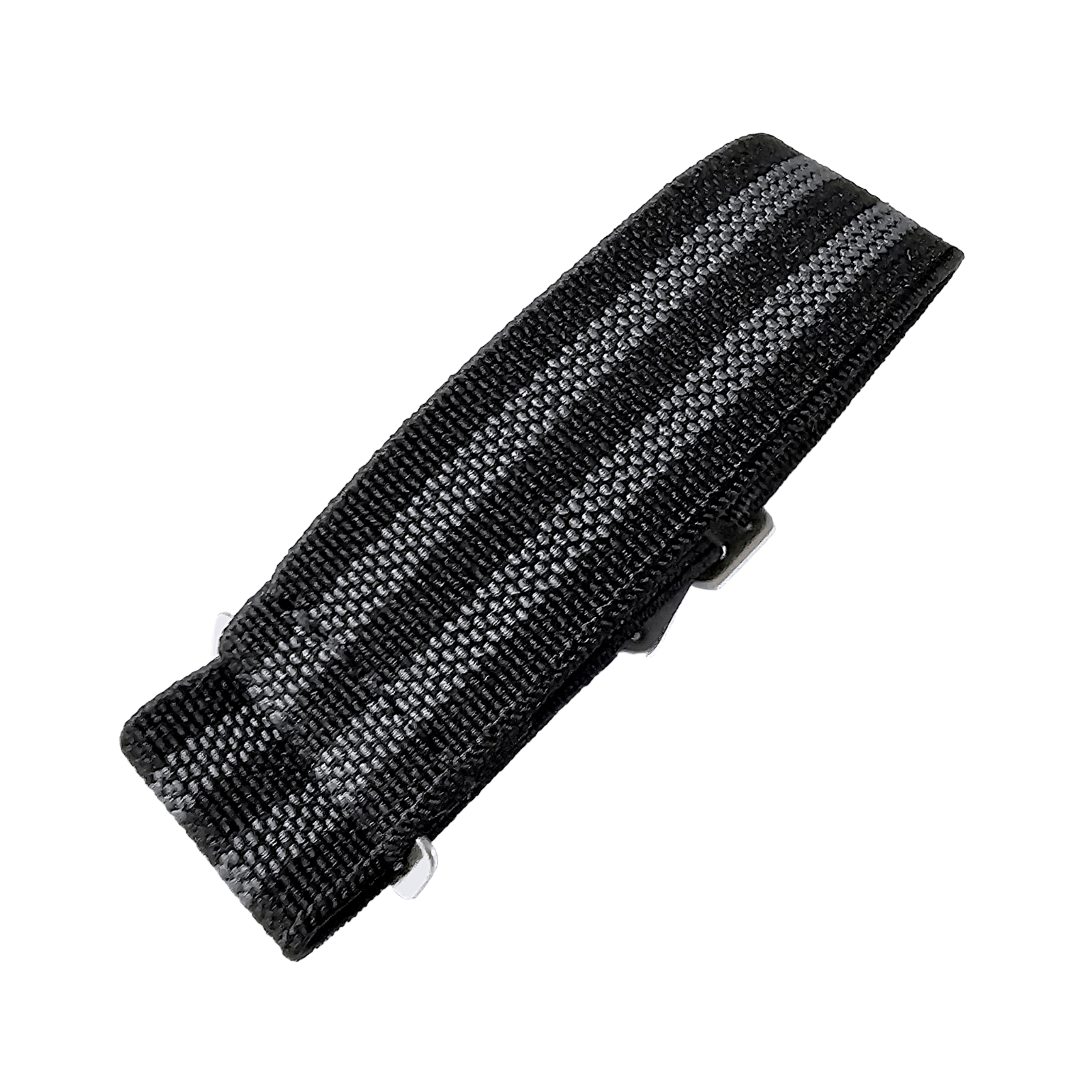 Marine Nationale Watch Strap 20mm 22mm Black Grey - Wrist Envy