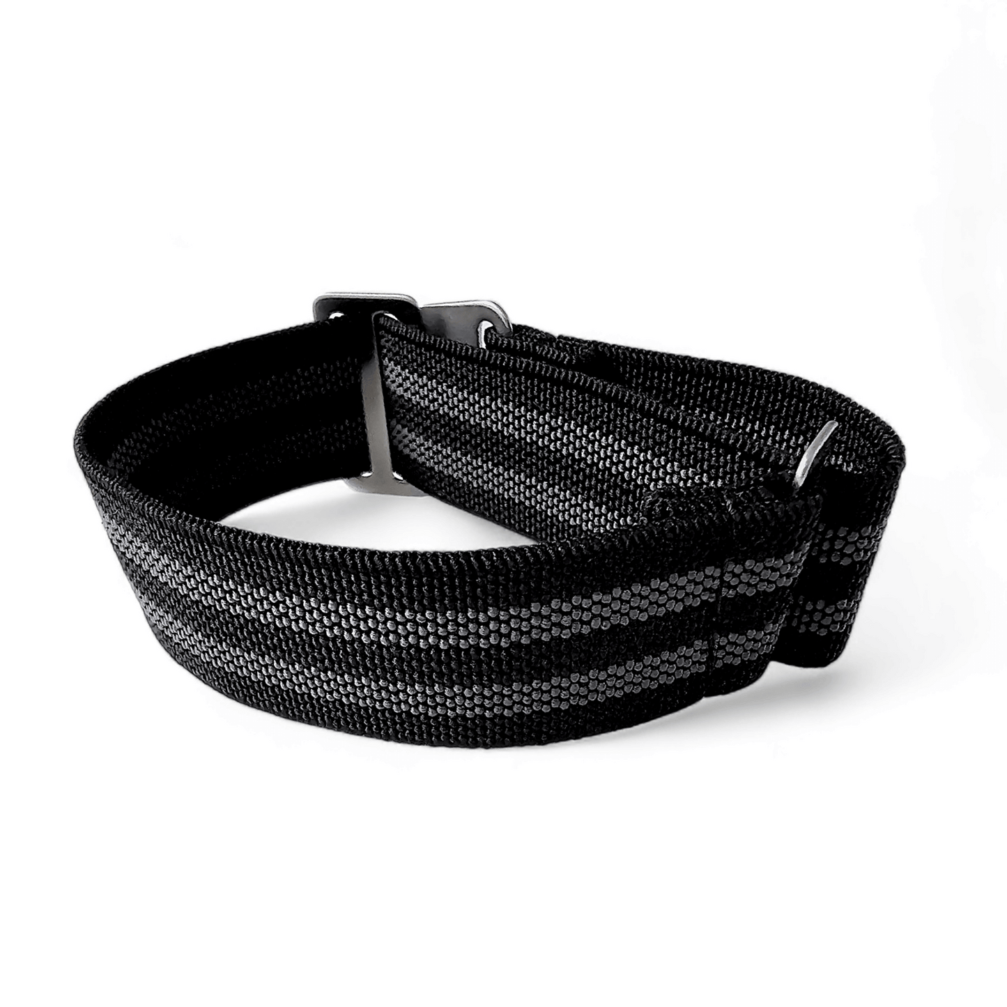Marine Nationale Watch Strap 20mm 22mm Black Grey - Wrist Envy