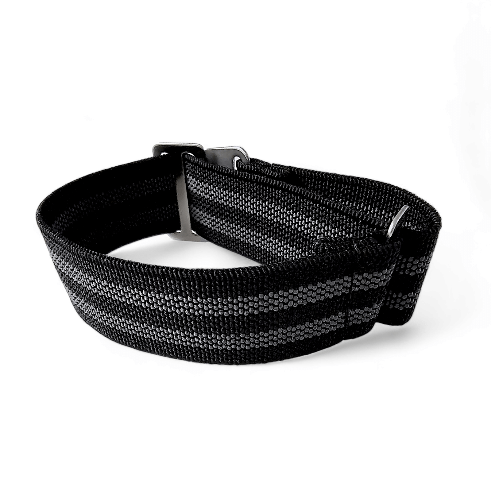 Marine Nationale Watch Strap 20mm 22mm Black Grey - Wrist Envy