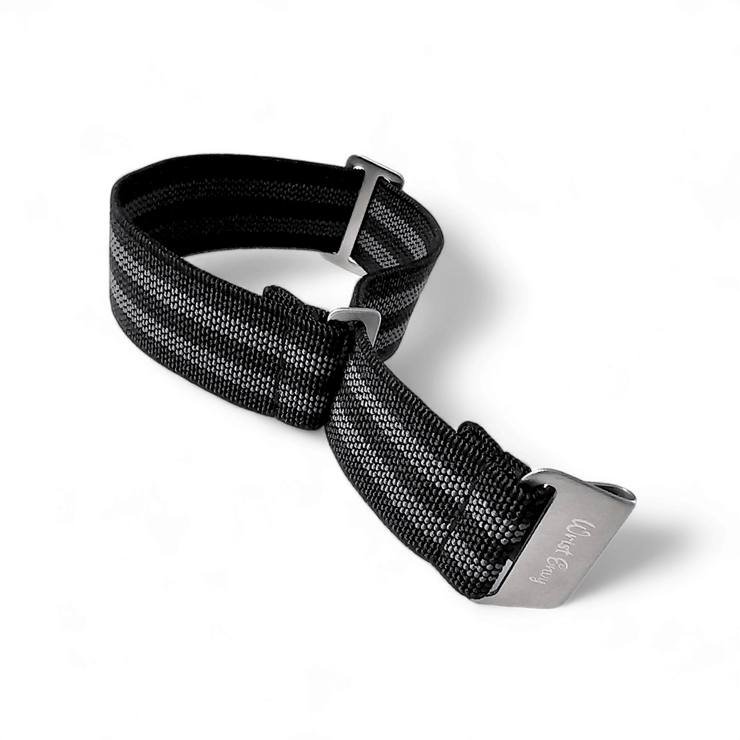Marine Nationale Watch Strap 20mm 22mm Black Grey - Wrist Envy