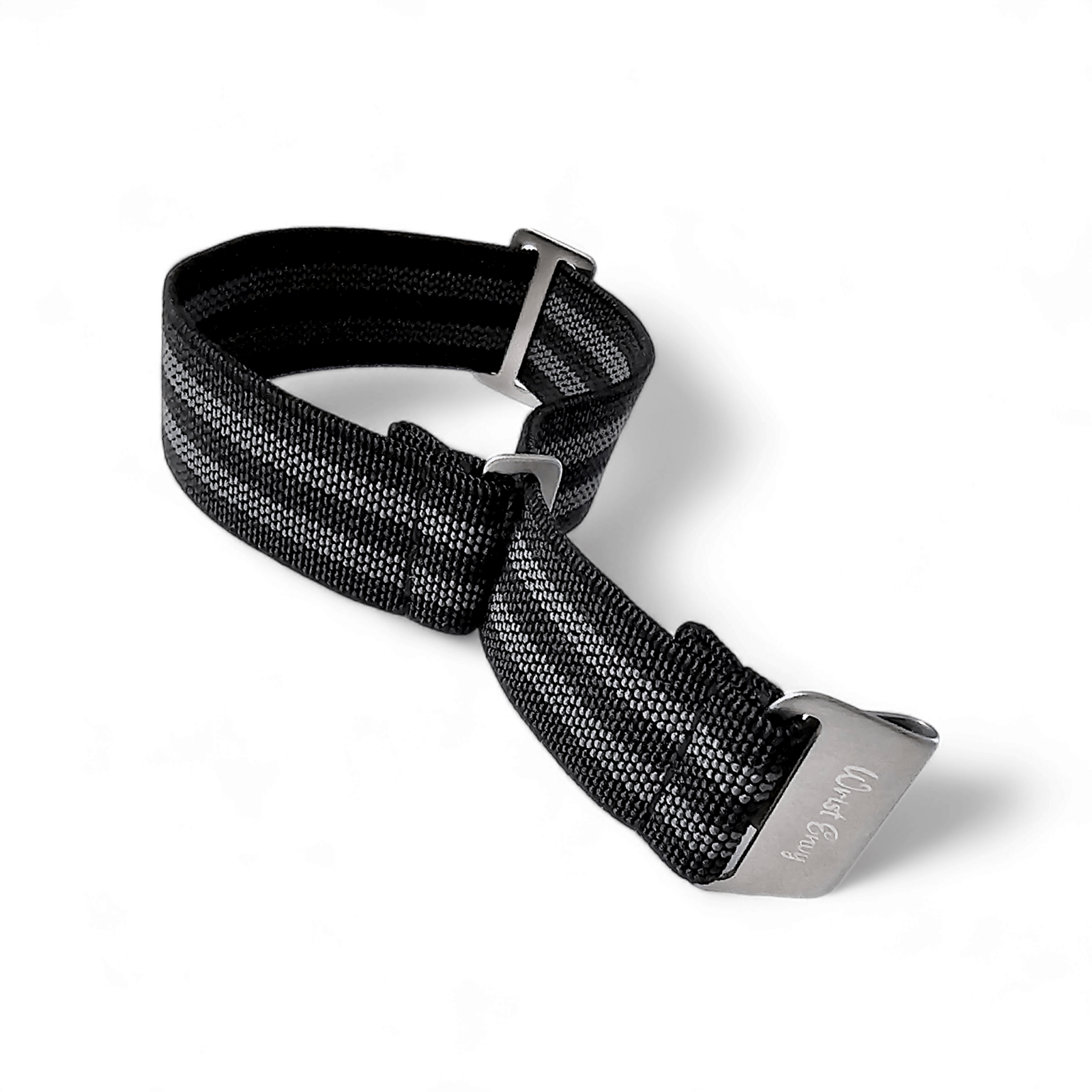 Marine Nationale Watch Strap 20mm 22mm Black Grey - Wrist Envy
